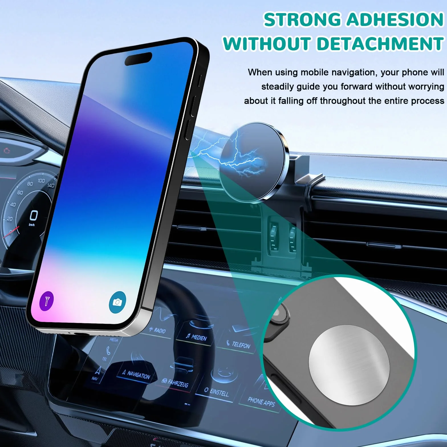 Piastrine metalliche autoadesive set 20 pezzi, piastra rotonda per magneti, adesivo magnetico forte universale