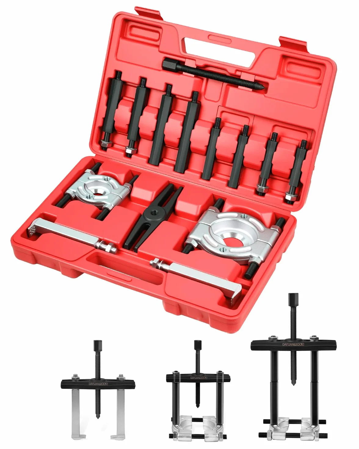 DAYUAN Set estrattori cuscinetti 14 pezzi 5 tonnellate 5 cm 7,6 cm