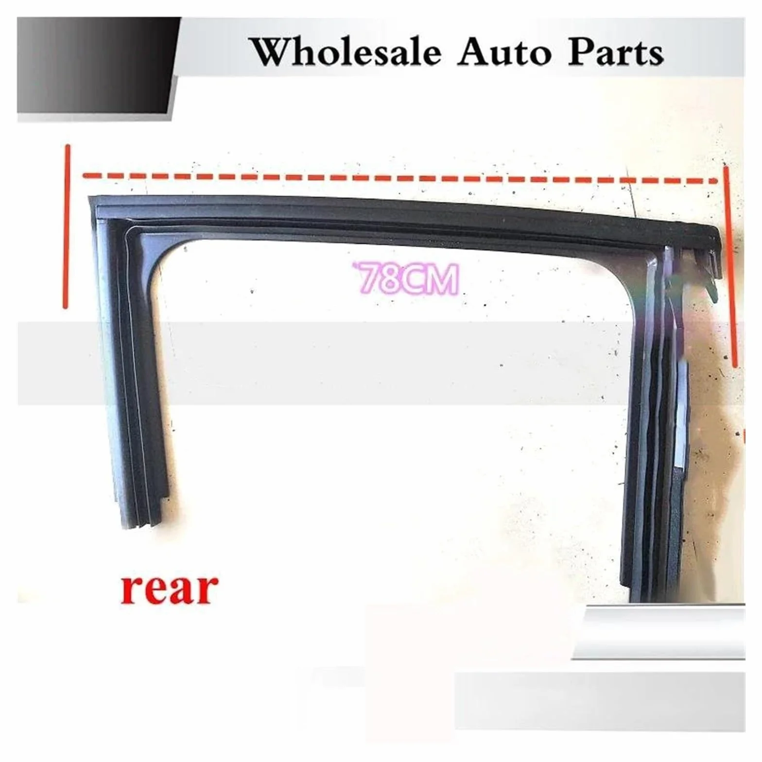 Guarnizione Guarnizione In Gomma Superiore Per Finestrino Auto Guida Per Alzavetro Scanalatura Per Fango, Per Peugeot 2008 Auto Strisce Di Protezione(Posteriore sinistro)