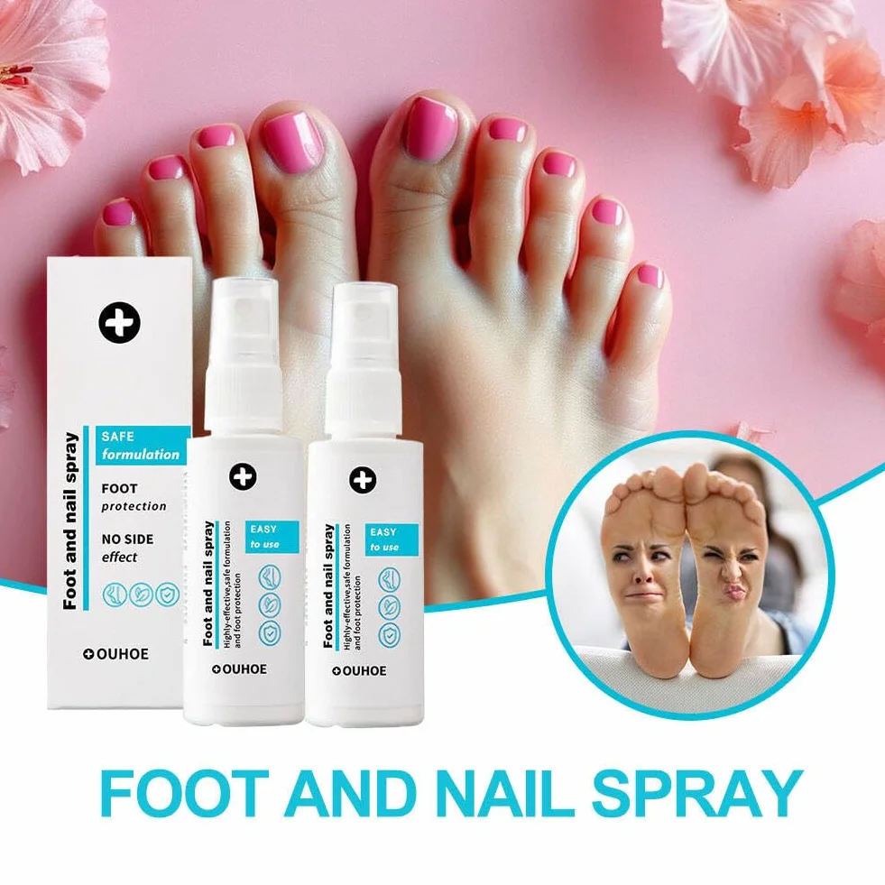 Spray Per Piedi E Unghie 2 Pcs Trattamento Del Piede Cura Dei Piedi 30ml