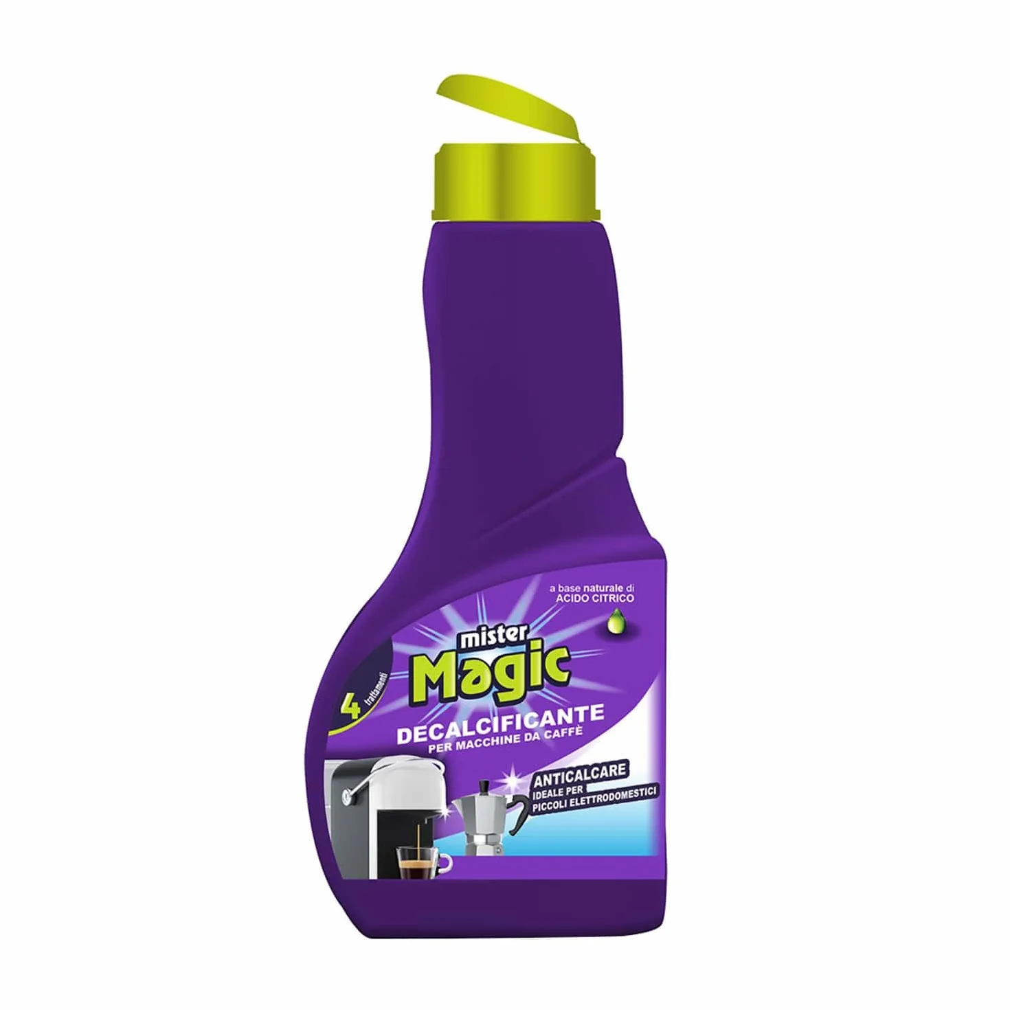 Mr Magic Decalcificante Macchinetta Caffè, Trattamento Anticalcare, 200 Ml