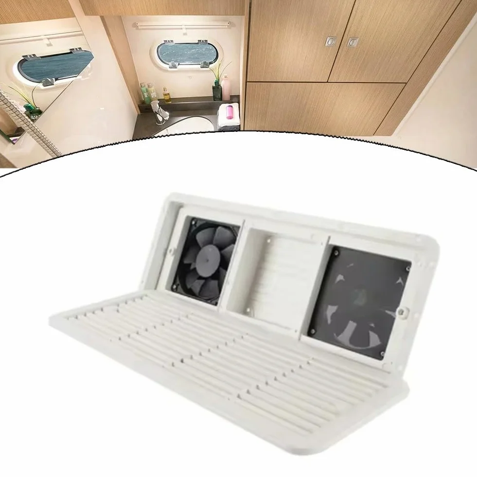Ventilatore per frigorifero 3 ventole silenziose ABS CC 6 W 479x189 mm bianco