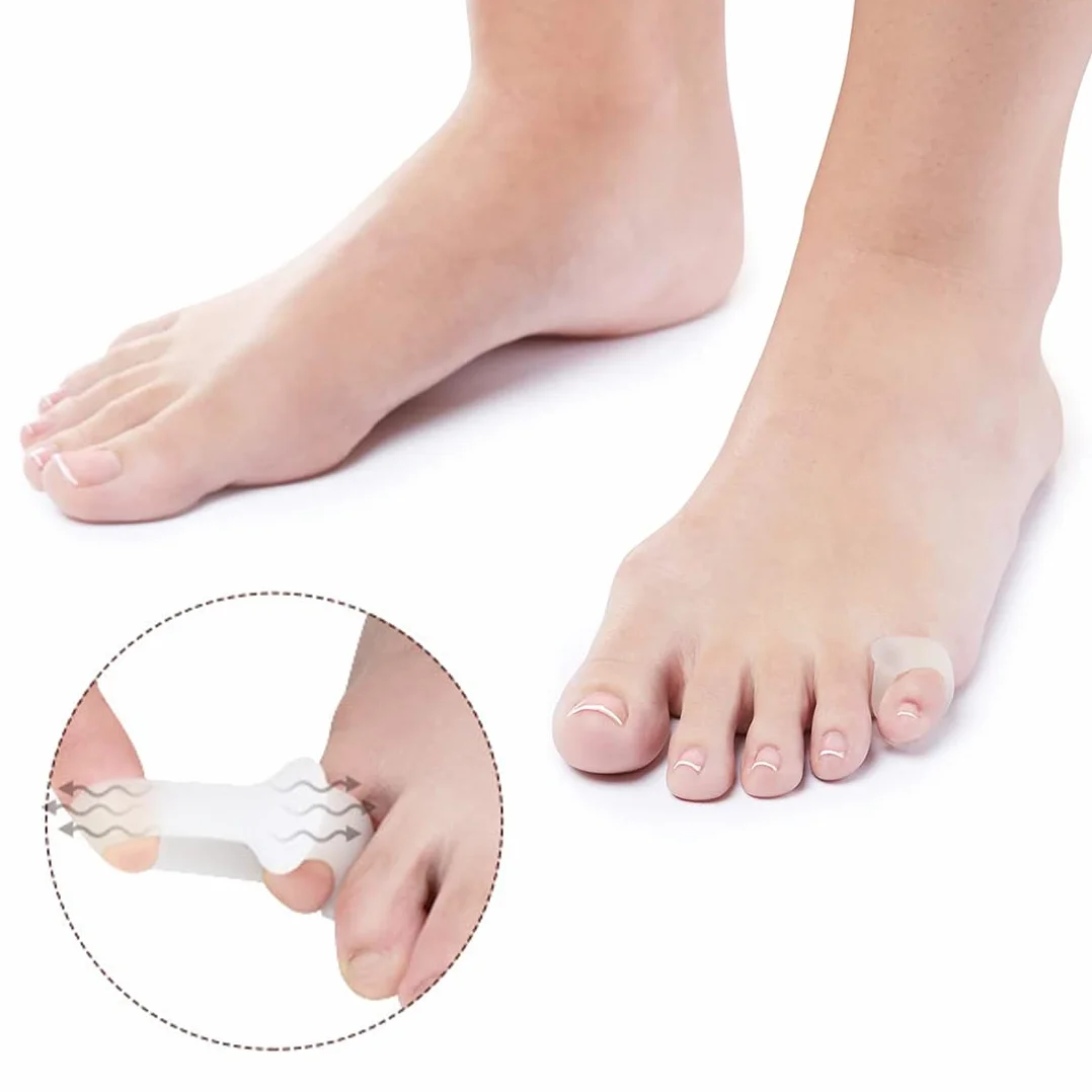 Separatori Dita Piedi 4 Paia, Protezione Dito del Piede, Piccoli Raddrizzatori a Martello, Evitare Sfregamenti Alleviare Pressione