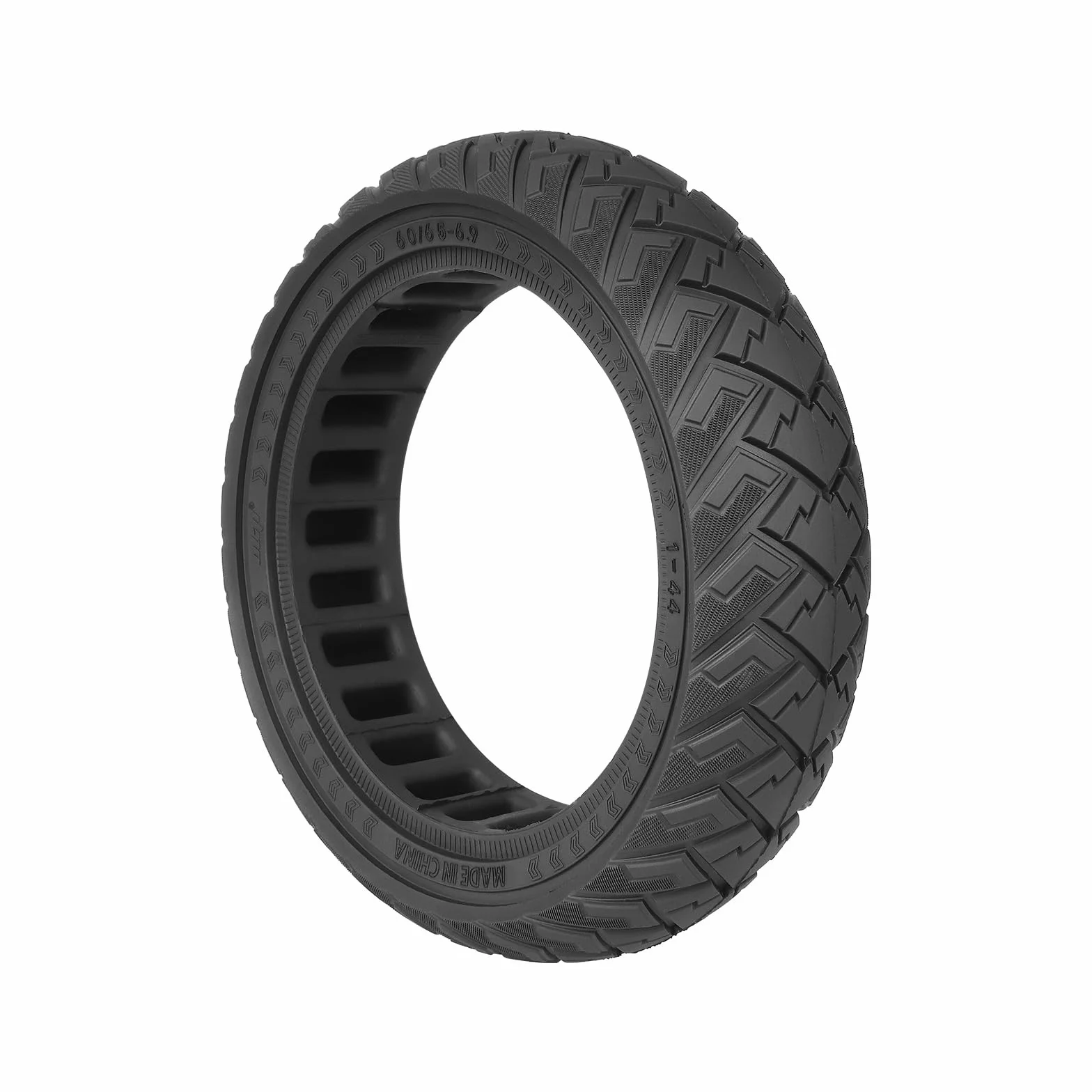 TREFAN Gomma Piena 60/65-6,9, 10 Pollici per Scooter Elettrico Ninebot Max G2/G65, Pneumatici Solidi Antiscivolo, Antiforatura, Ruote di Ricambio (Nero, 1)