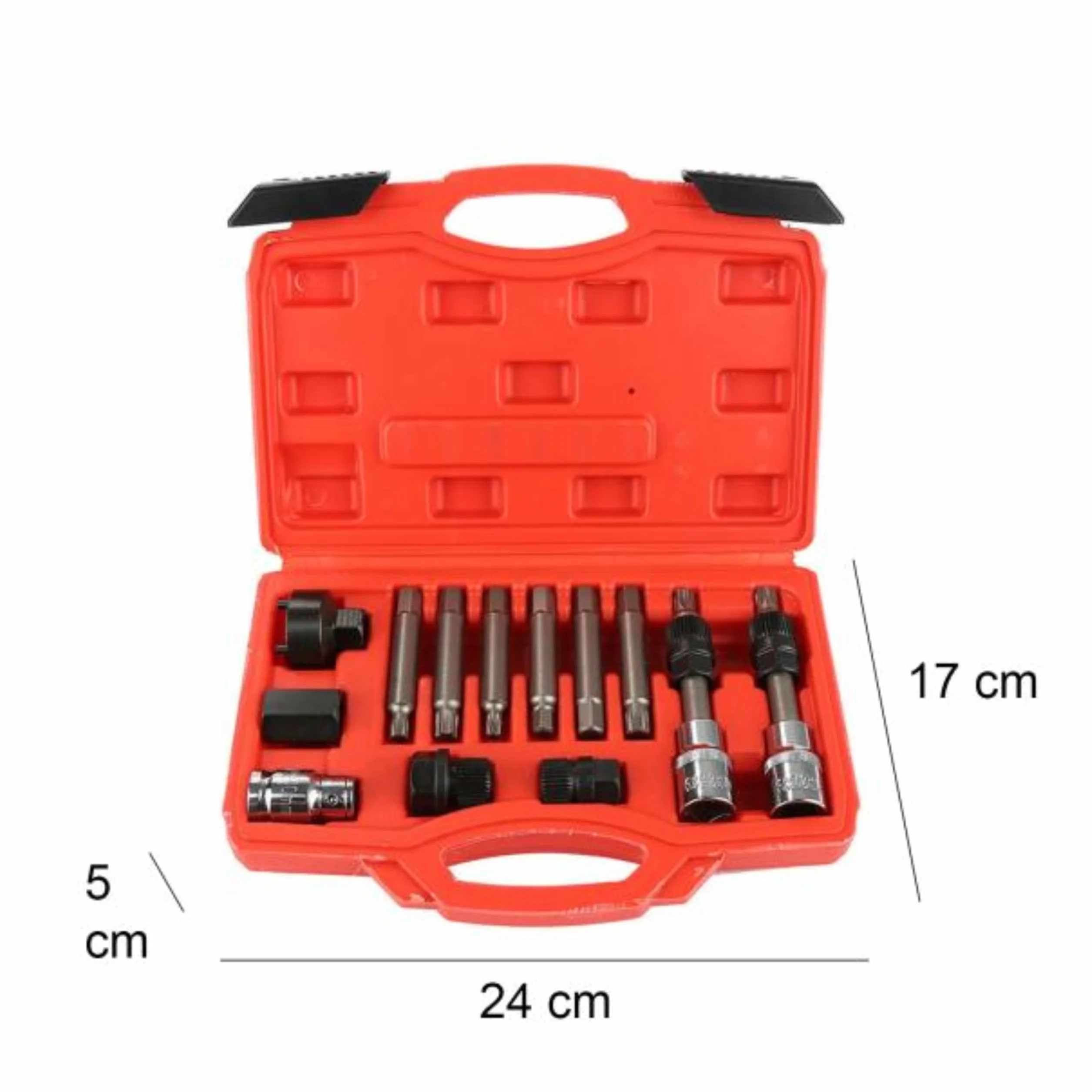 YASTA Kit 13 pezzi chiavi smontaggio puleggia e alternatore motore auto svita avvita 12.5mm 1/2'' (CR-V)