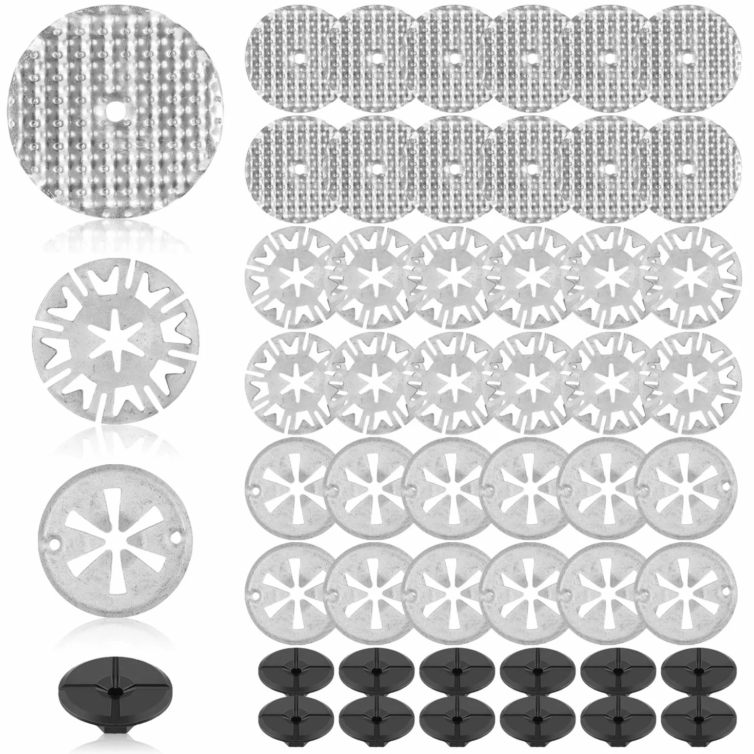 48 Pezzi Kit Riparazione Scudo Termico Automobilistico Rondella di Bloccaggio Rondelle Acciaio Dadi Cin Plastica per Scudo Termico Motore Rondella Ferma Perno Compatibile con N90796501 N90335004