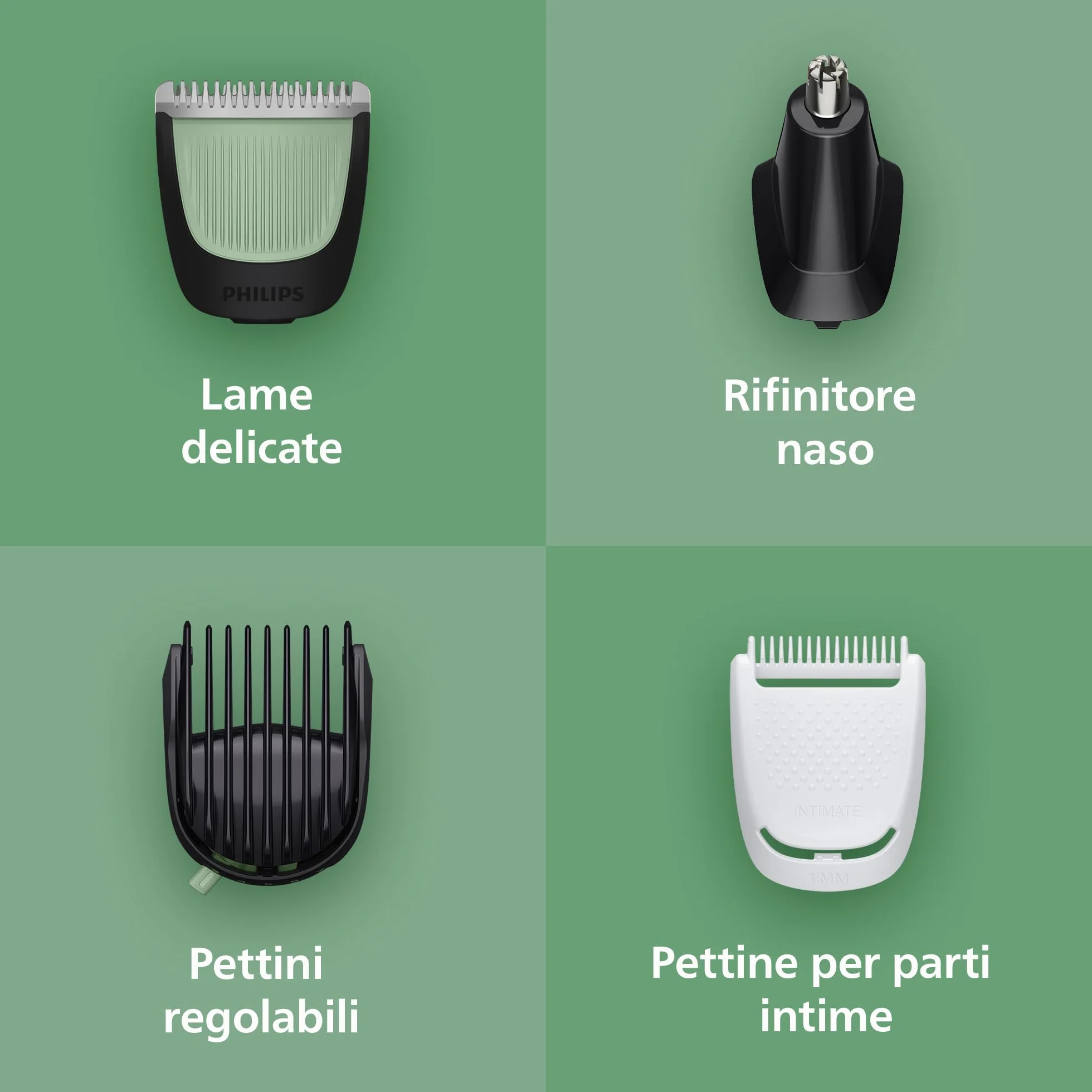 Philips Multigroom Serie 3000 9 in 1 Rifinitore Barba Capelli Corpo MG3946/15