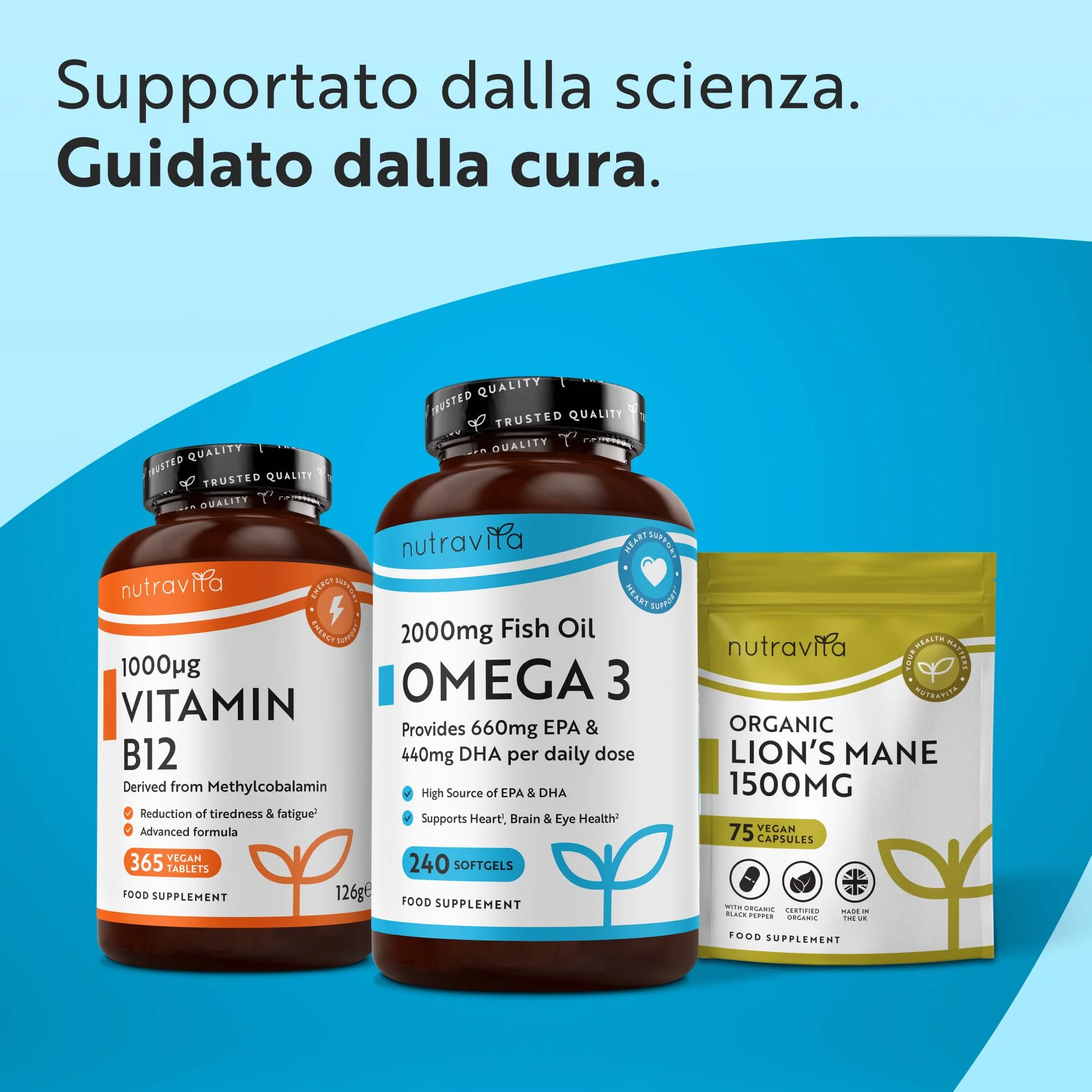 Nutravita Omega 3 Fish Oil 2000mg 660mg EPA 440mg DHA 240 Capsule Integratore Olio di Pesce