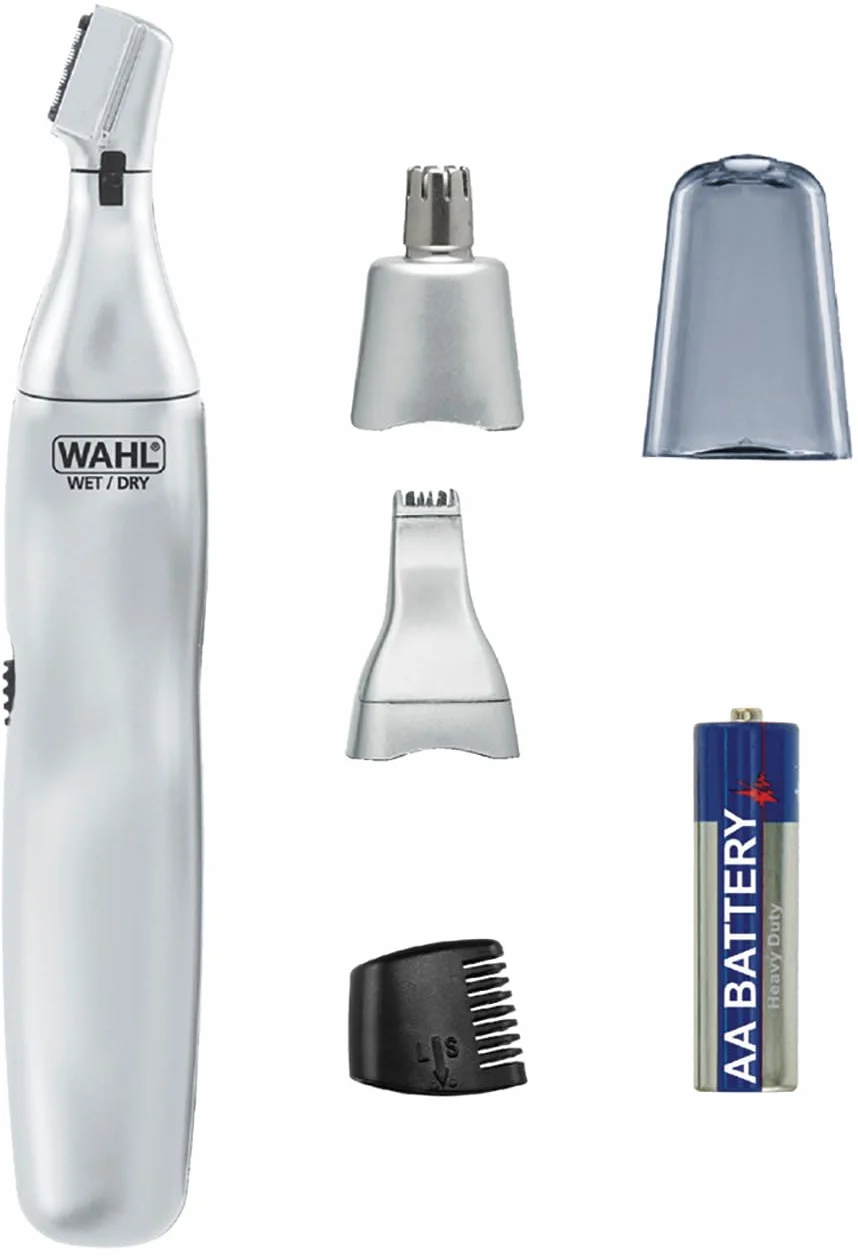 Wahl 3 in 1 Personal Nasen-Ohrhaartrimmer, bateria