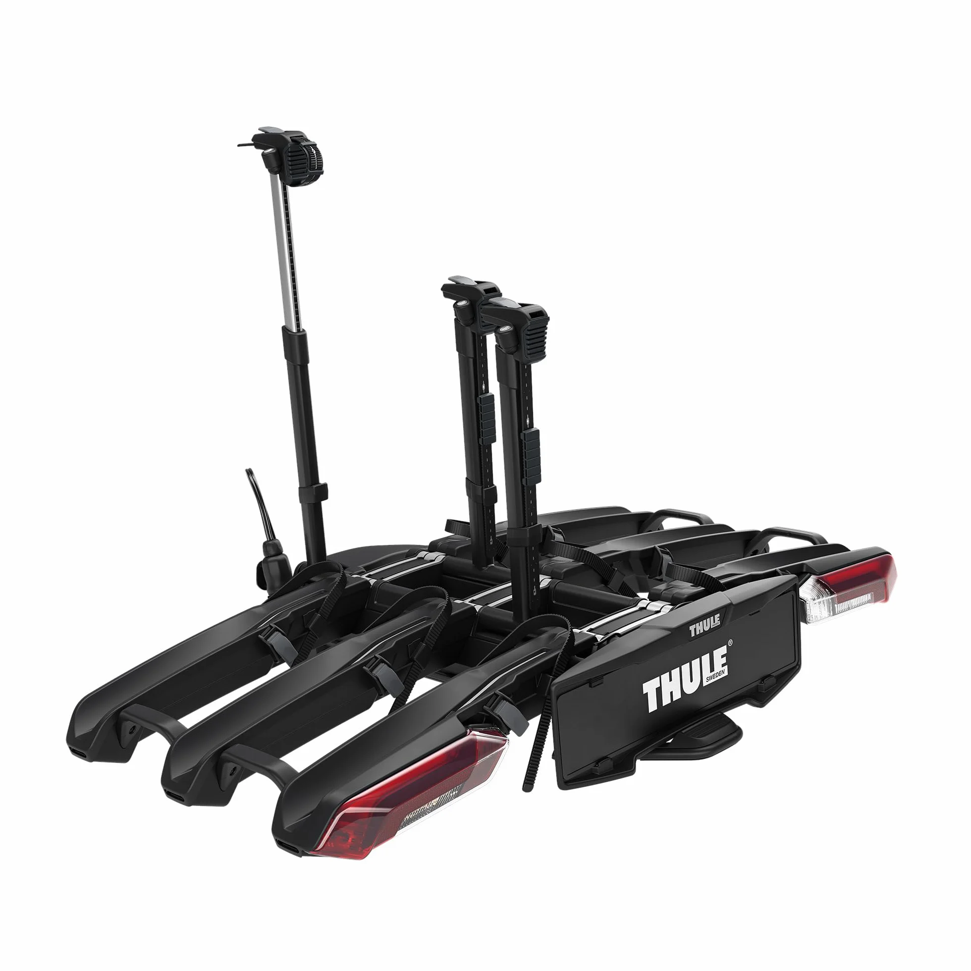 Thule Epos Piattaforma Gancio Traino Portabici Pieghevole Black, 3 bikes