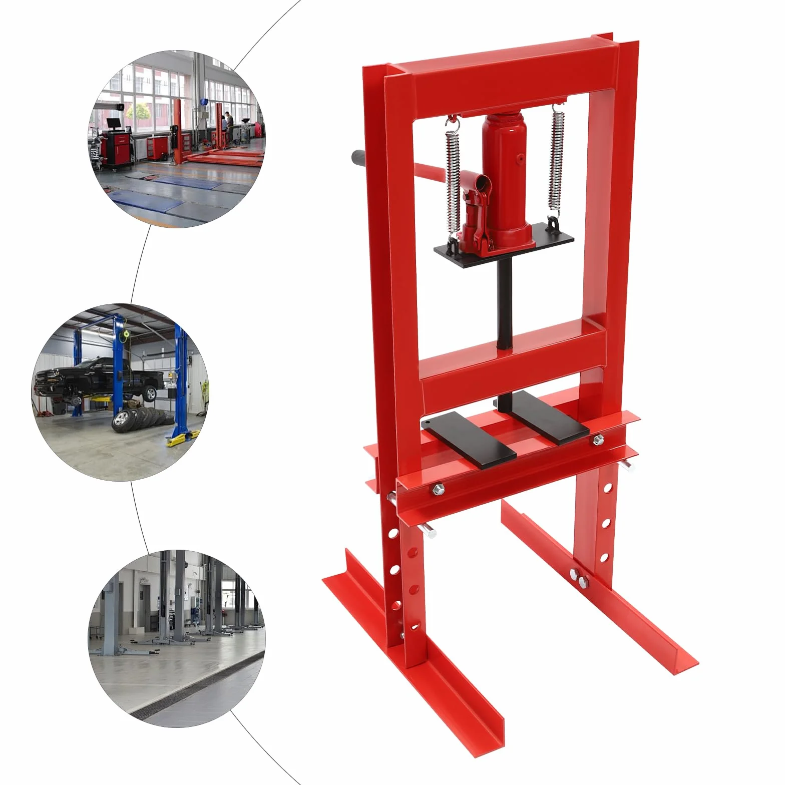 Pressa da officina idraulica 6T 125 mm acciaio al carbonio manuale per cuscinetti boccole auto