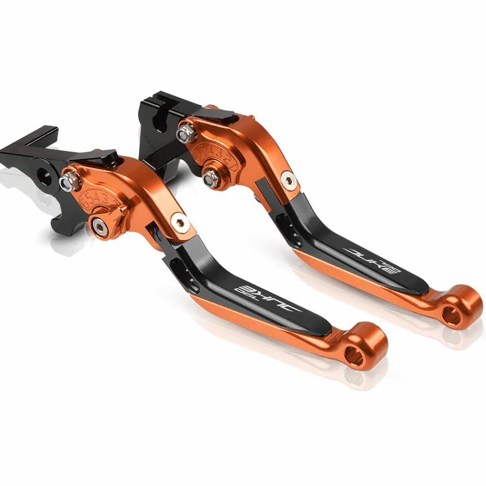 CNC Alluminio Leva Freno e Frizione per KTM DUKE 790 2018-2021 Arancione Nero