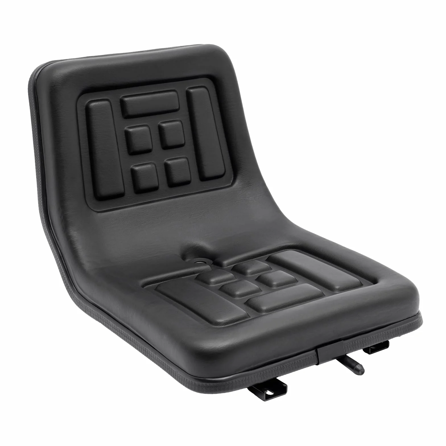 Sedile universale per trattore in PVC, imbottito, 100 kg, regolabile 15 cm, telaio acciaio antiruggine