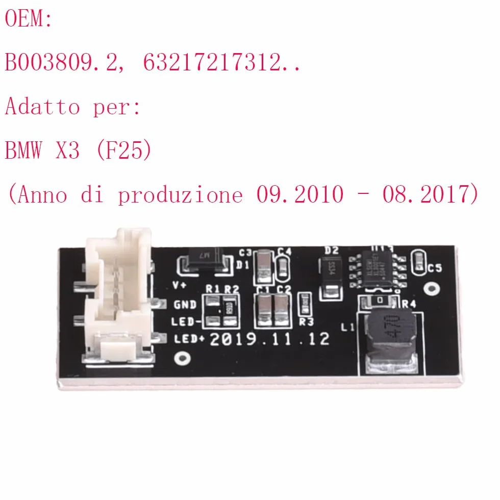 Modulo Driver Fanale Posteriore Compatibile X3 F25 63217217311 Scheda Elettronica Ricambio