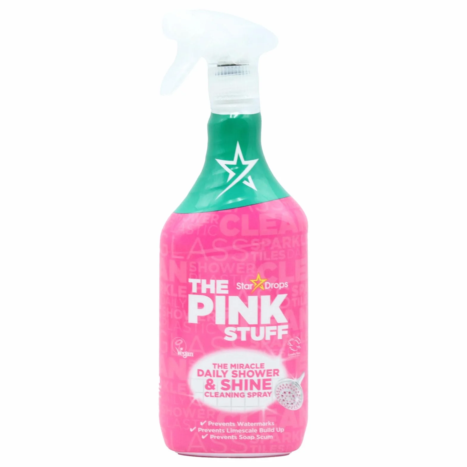 The Pink Stuff Miracle Daily Shower Shine Spray Pulizia Vetri e Pareti Doccia 750ml Anticalcare Senza Risciacquo