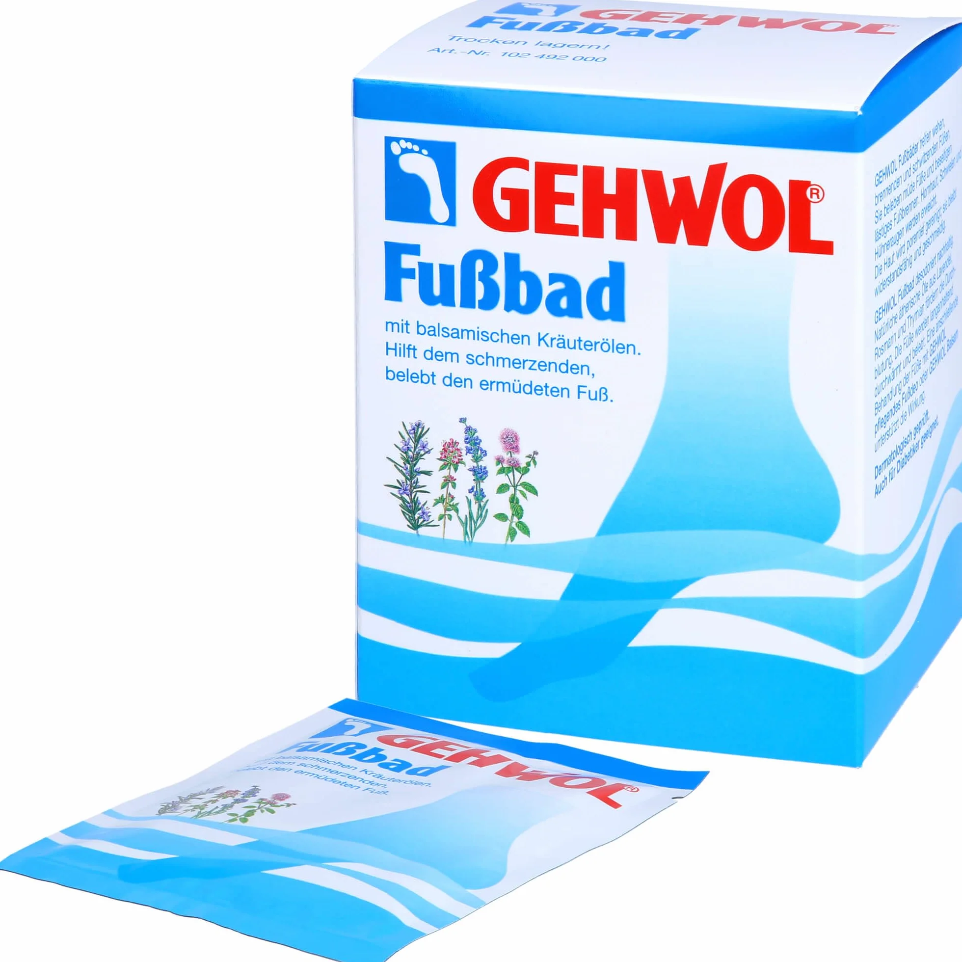 Gehwol Pediluvio bustina, 10 x 20g