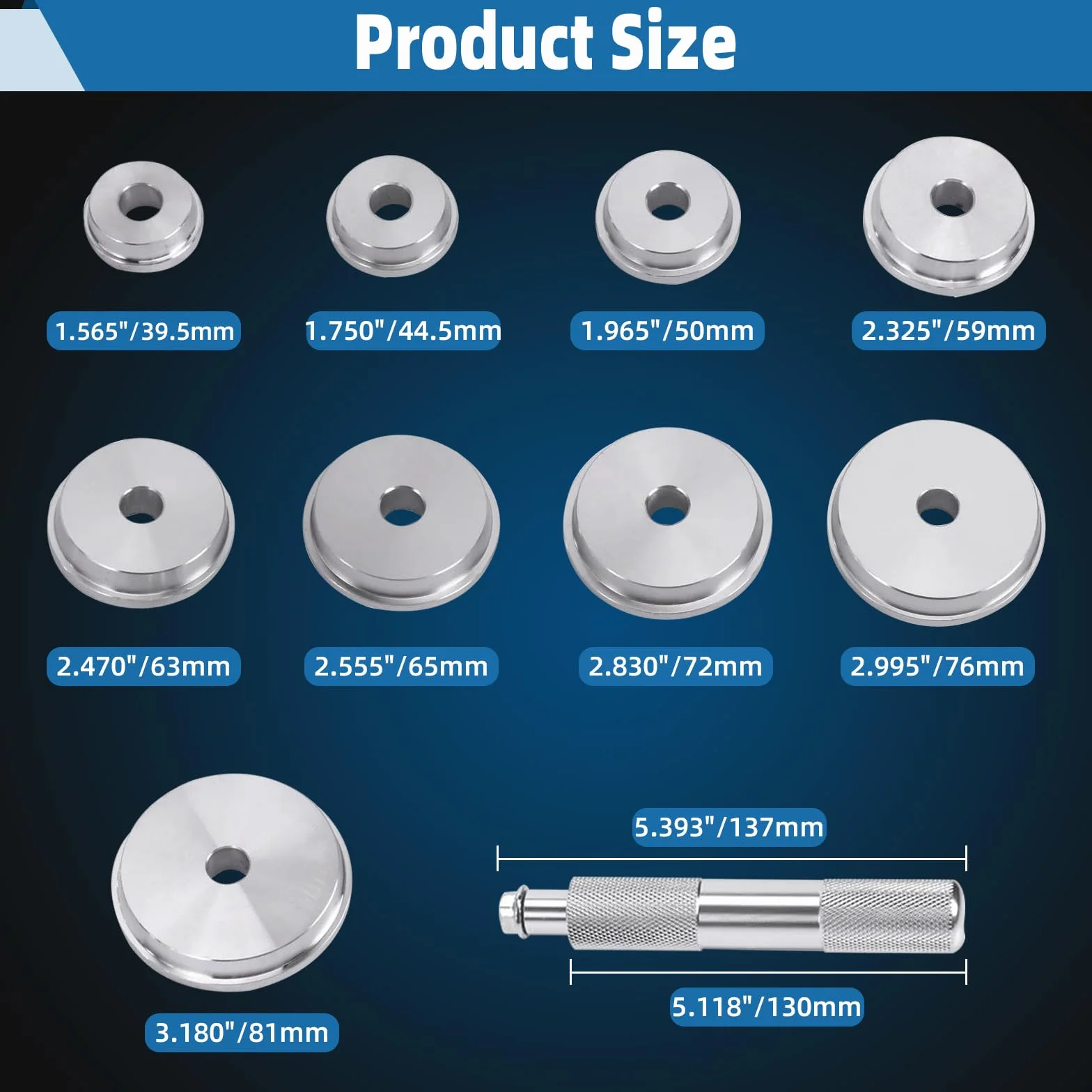 FreeTec Simmerring guarnizioni cuscinetti ruota estrattore strumento 9 dimensioni