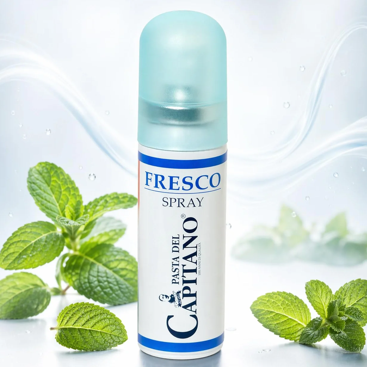 Pasta del Capitano Spray Alito Fresco 15 ml, Spray Orale Antialitosi, Antibatterico con Propoli, Zinco e Menta Fredda