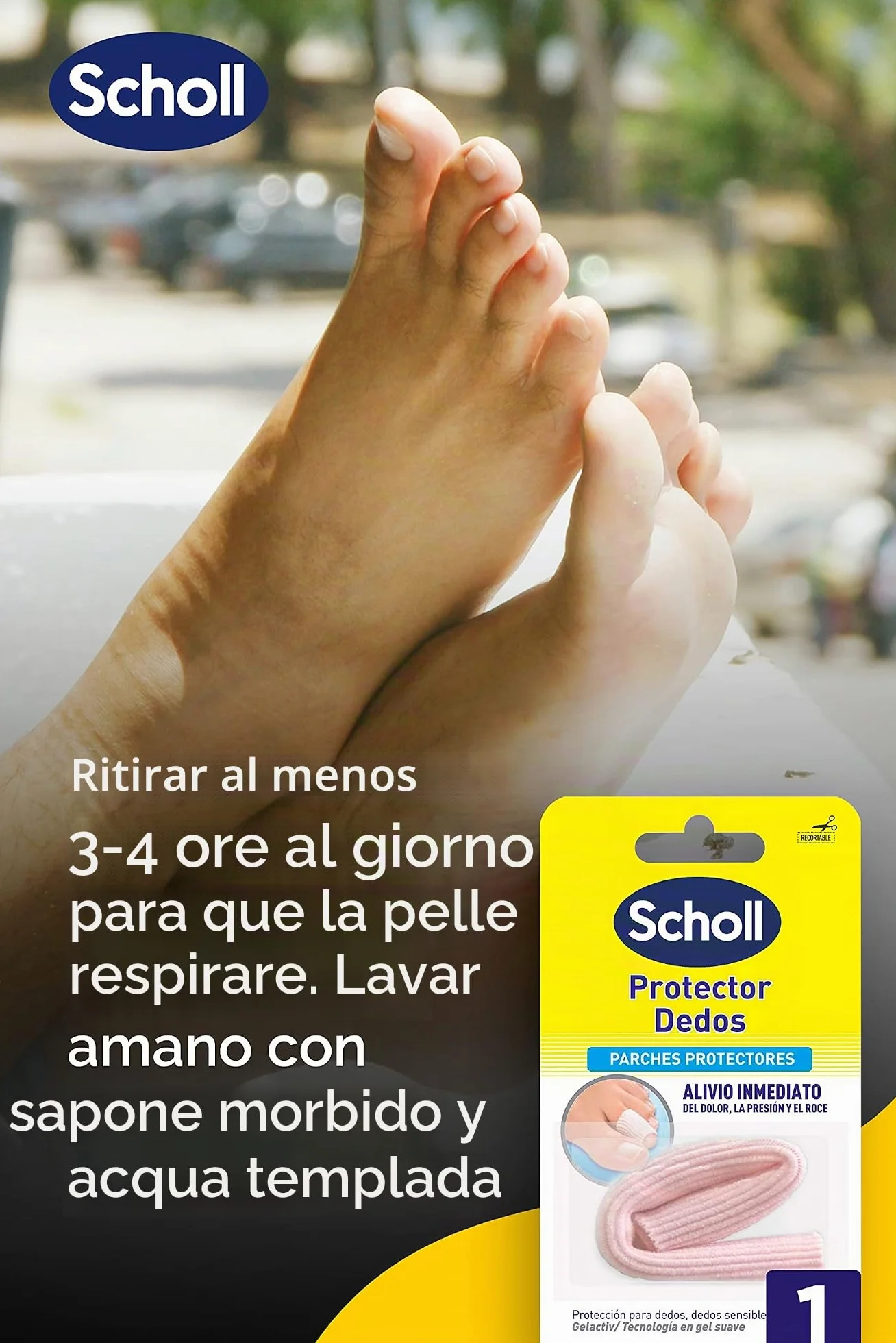 Scholl Protector Dedos Gel 1 Tubo