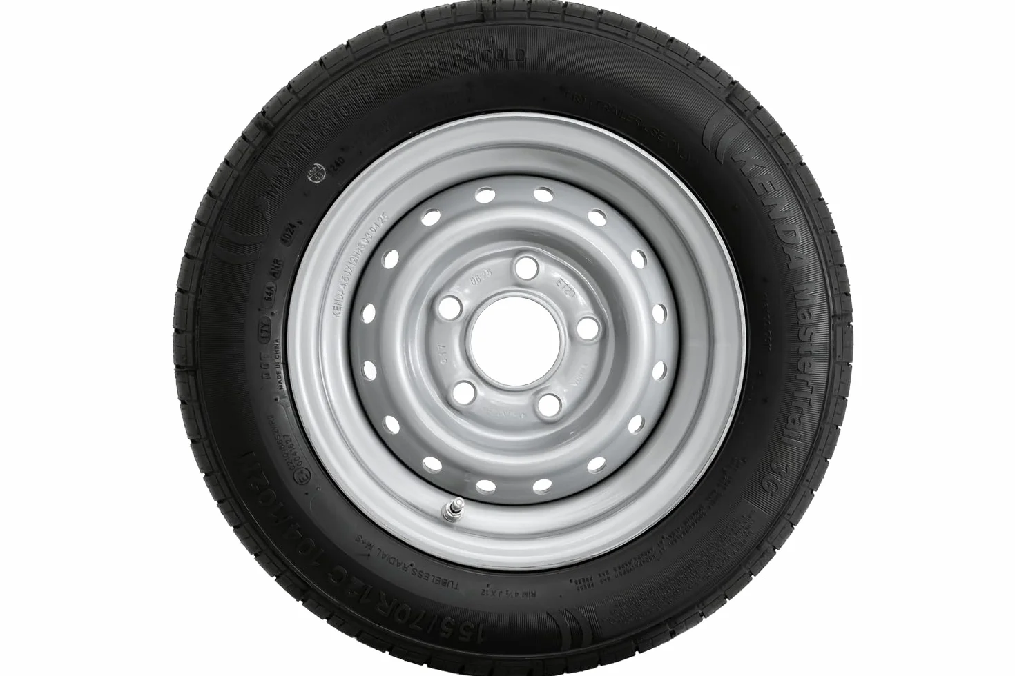 Ruota rinforzata per rimorchio PNEUMATICO KENDA 155/70 R12C 104/102N KENDA RIM 4.5Jx12"H2 5x112 ET:20