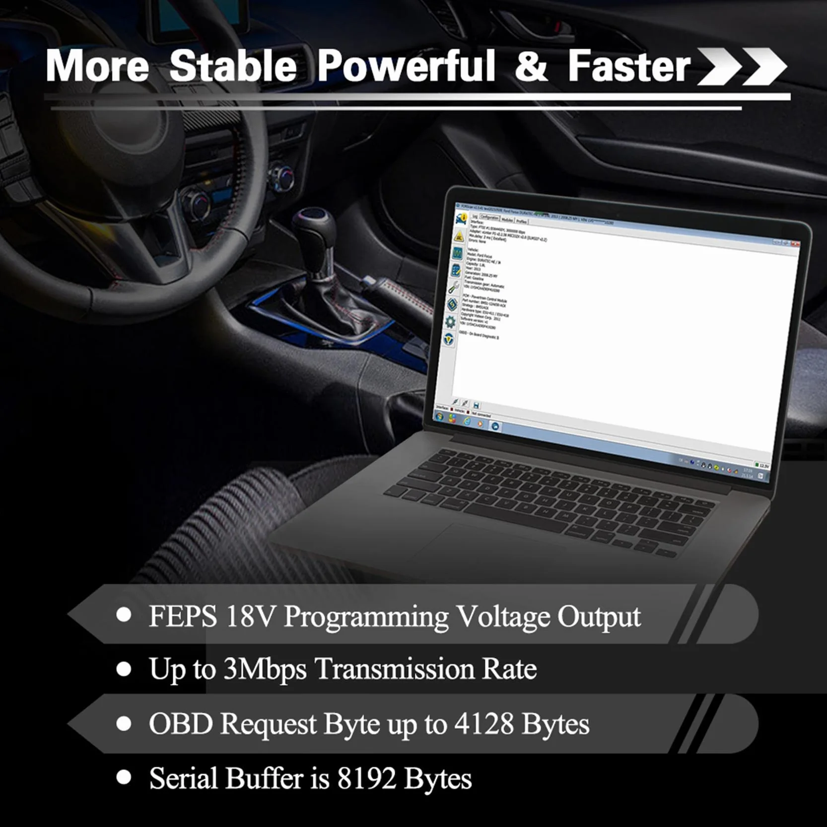 vLinker FS OBD2 USB Adattatore per FORScan HS/MS-CAN Interruttore Automatico