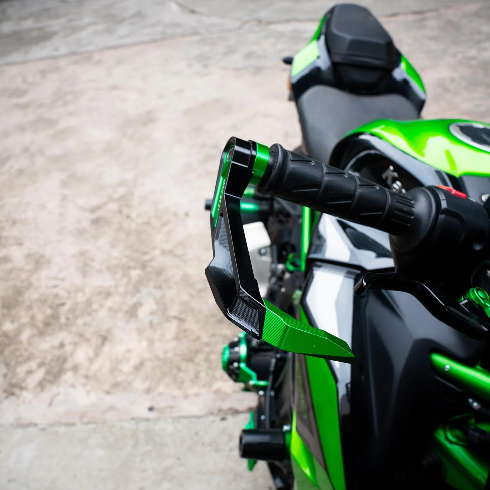 Per KAWASAKI Z900 Z 900RS 2017-2025 Manubrio Leve Freno Frizione Protezione Paramani (Verde)