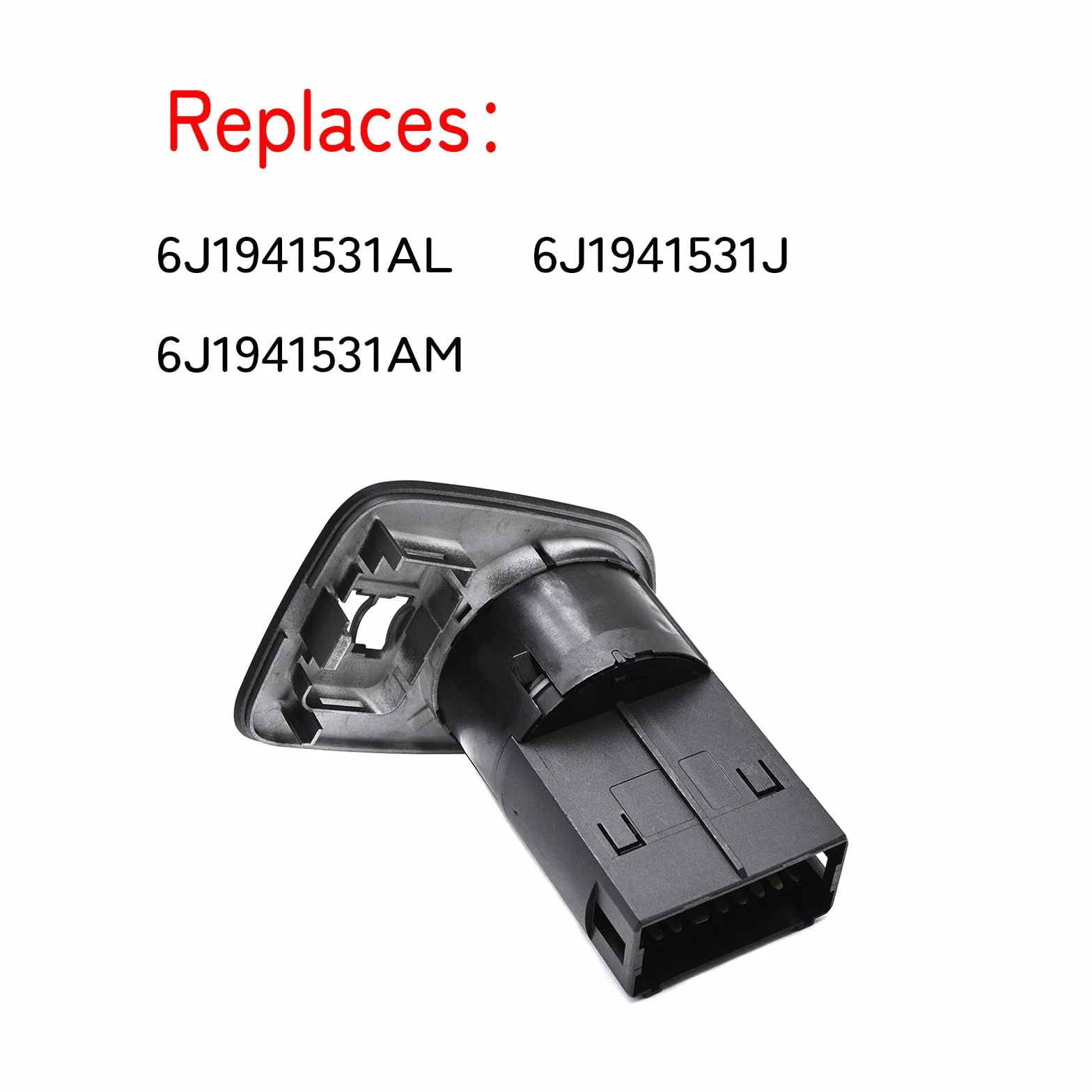 Interruttore a controllo multiplo elettrico per faro Seat Ibiza/ST 2010-2015 6J1941531AL nero luce rossa