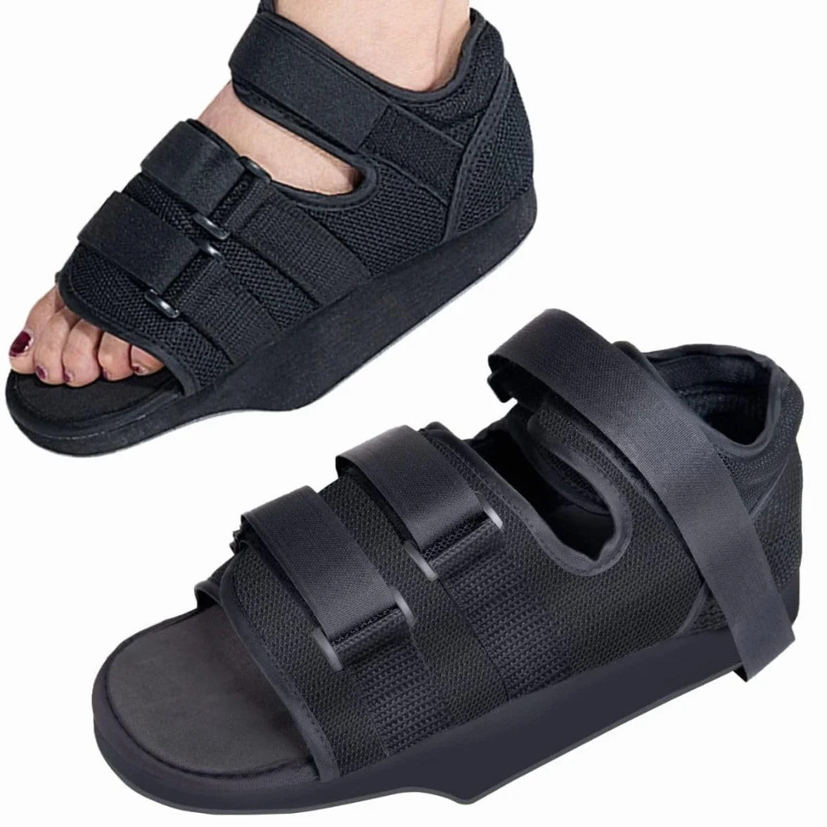 OrtoPrime Tutore Ortopedico per Piede con Frattura - Scarpa Post Operatoria - Calzatura Ortopedica Recupero Alluce Valgo - Scarpone Bilaterale Taglia M 39-41