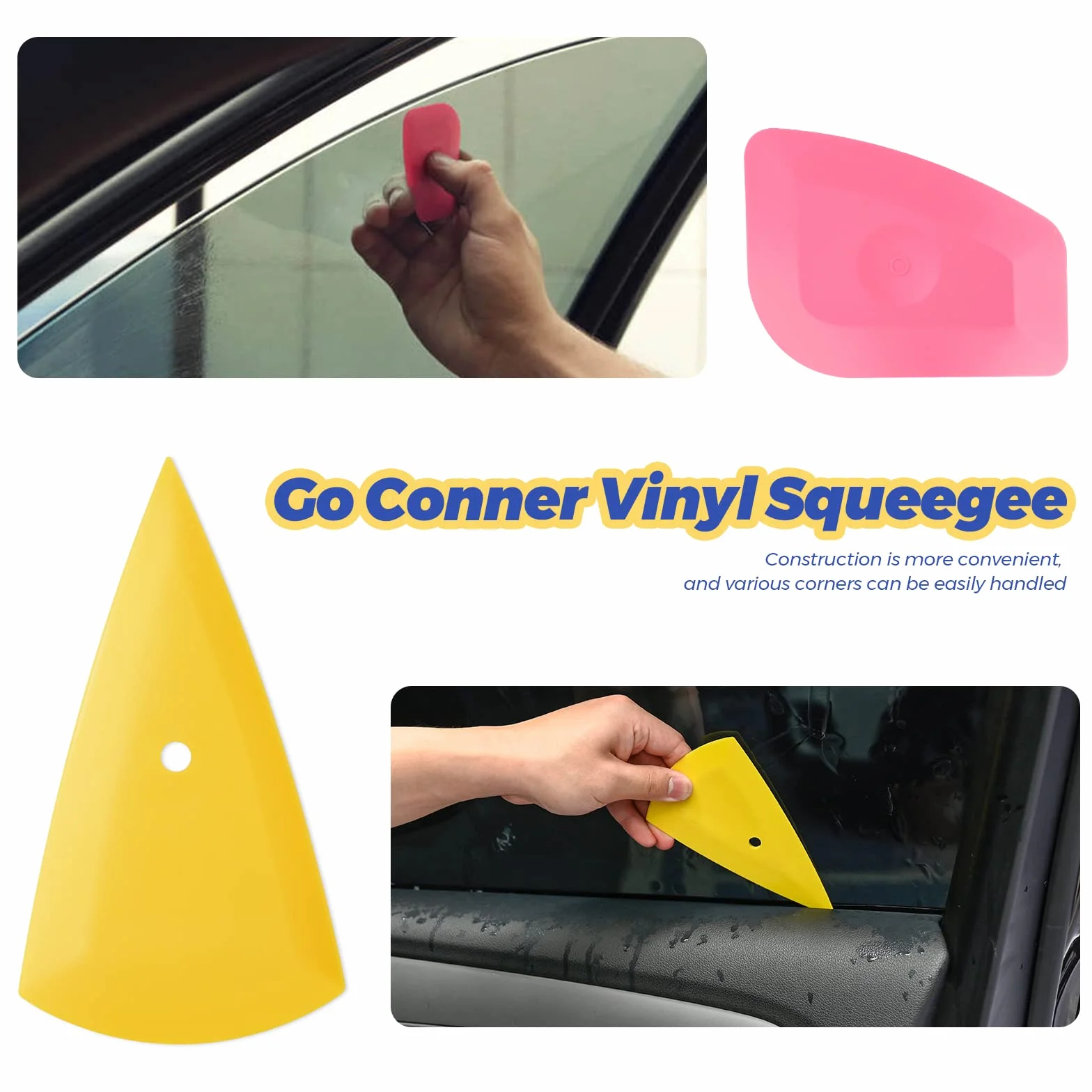 EHDIS Kit Vinile Applicazione Adesivi Auto, per Pellicola per Installazione Pellicole Auto Cellulare DIY, Film per mobili, Kit Pellicola di Alta qualità con Taglierino Professionale e Spatole