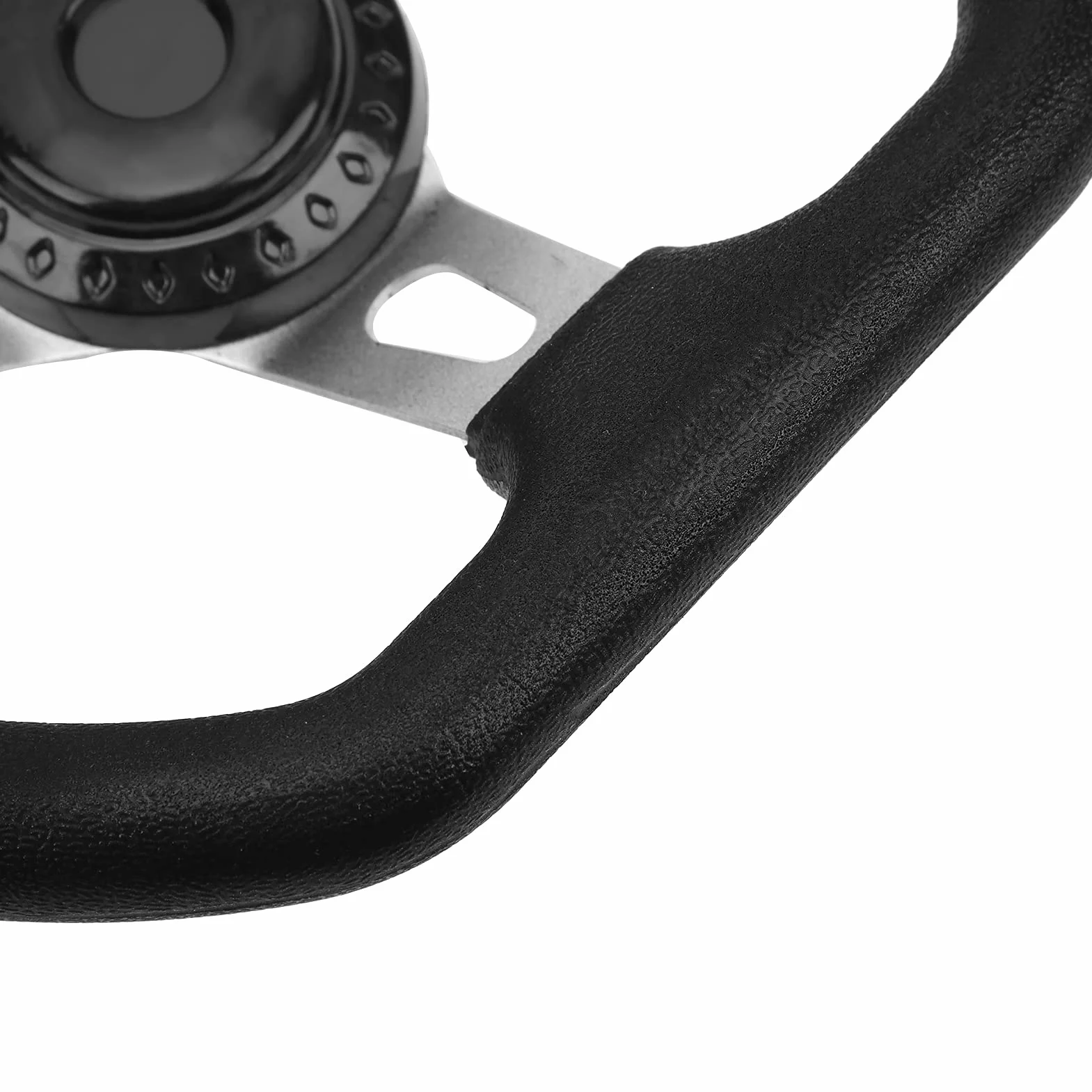 Volante per Kart Volante ATV in Schiuma PU in Metallo 270mm Modifica a 3 Raggi Universale per Motori 150 250 Interni Automobilistici