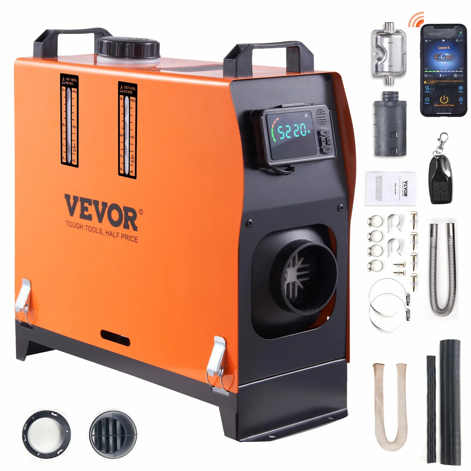 VEVOR Riscaldatore d'Aria Diesel all-in-One 12V 5-8KW Camper Camion RV
