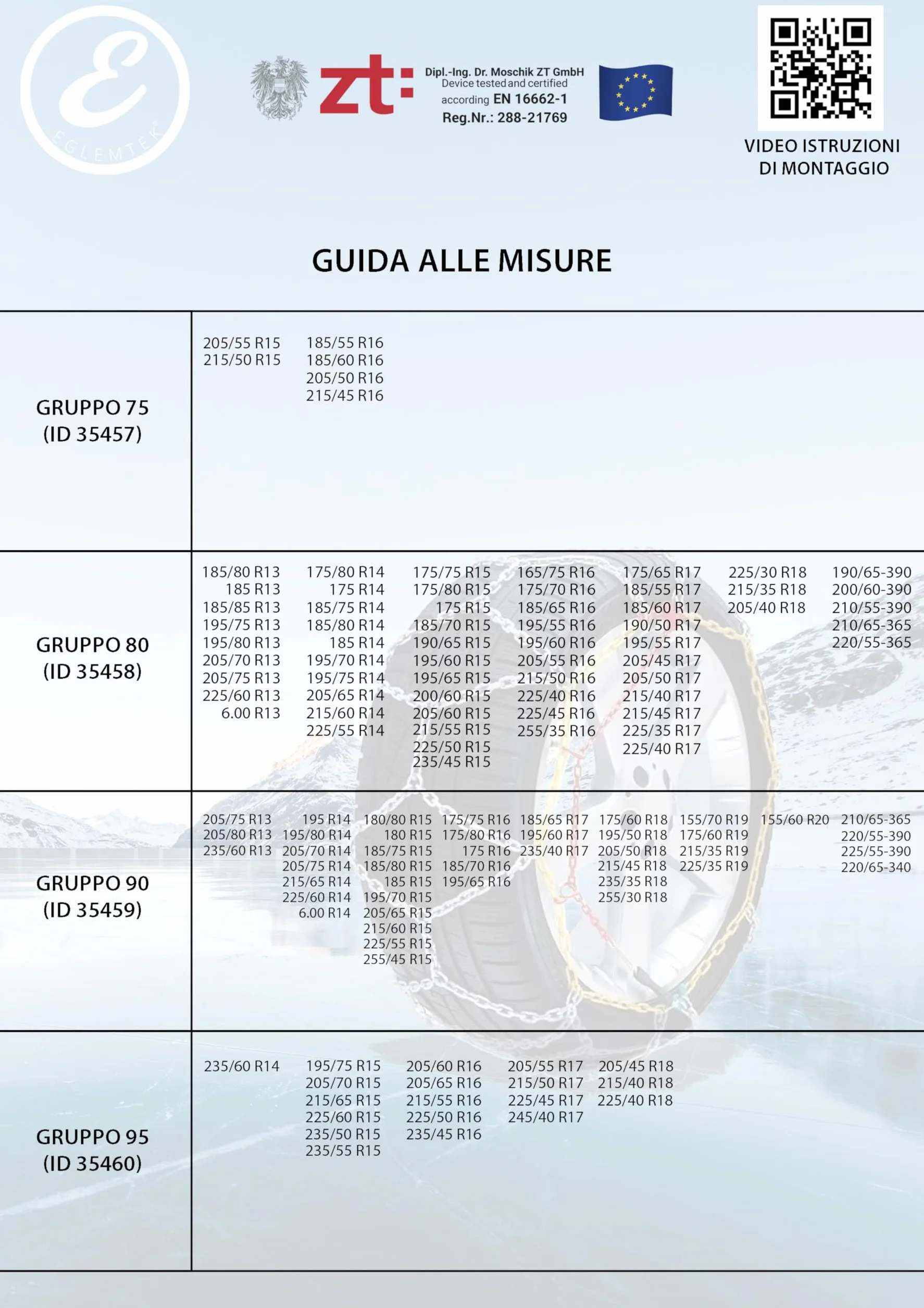 Catene Da Neve Auto Omologate Montaggio Rapido 9 mm Metallo Tensionatore Autobloccante Misura 80