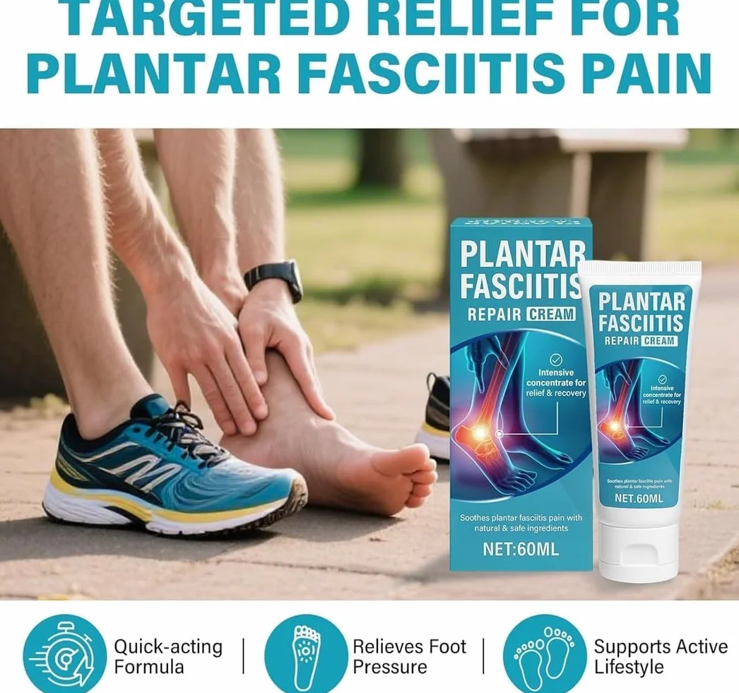Crema per fascite plantare sollievo dolore muscolare piedi talloni screpolati pelle secca speroni calcaneari