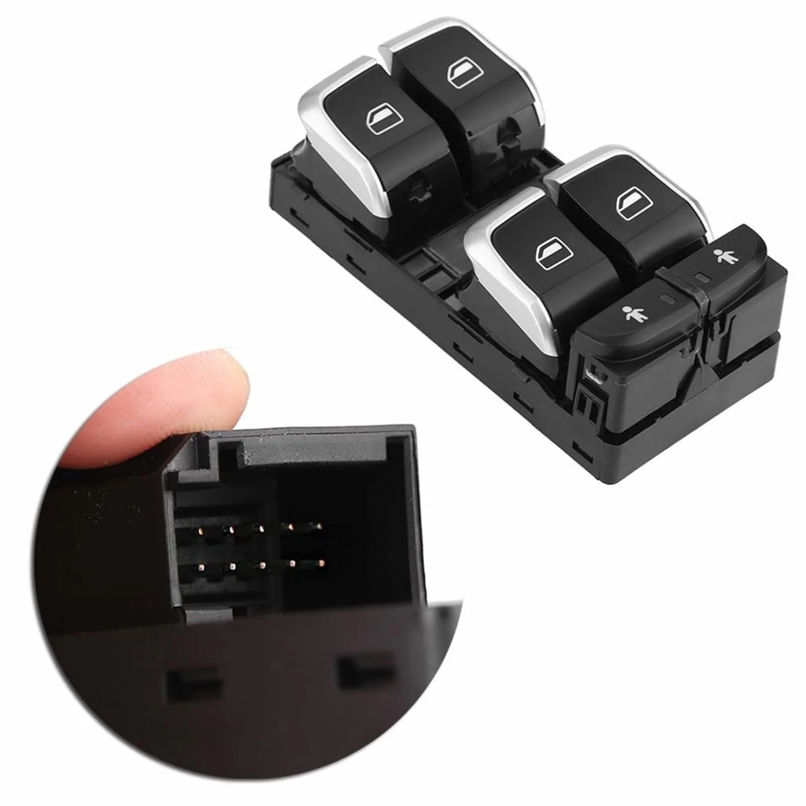 Sollevatore per interruttori per auto Per A6 S6 C7 A7 A8 TT R8 Accessori professionali per auto Pulsante interruttore alzacristalli elettrico 4GD 959 851B
