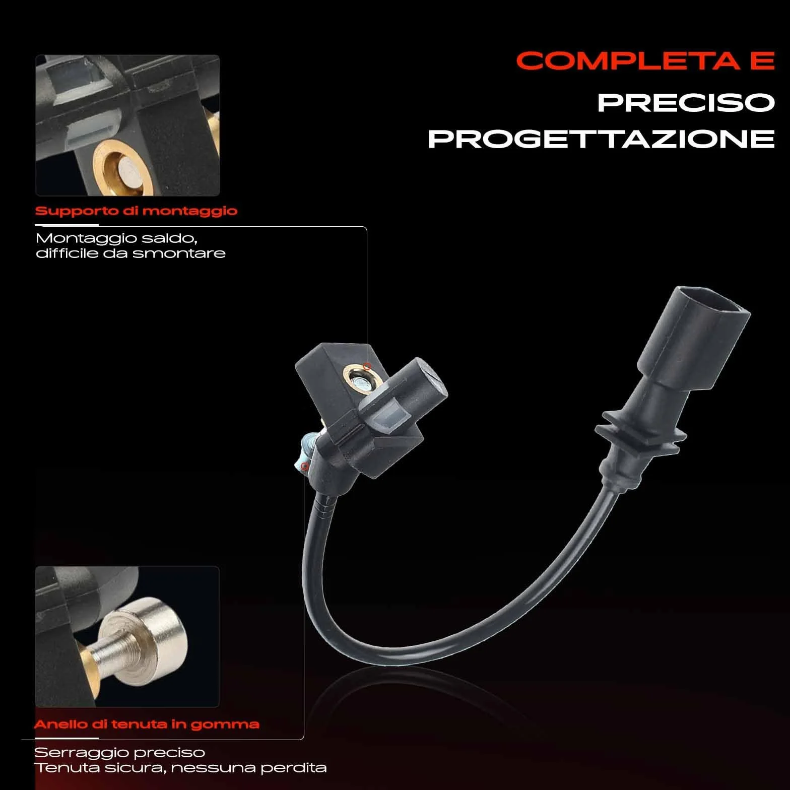 Frankberg Posizione dell'albero Motore Sensore dell'albero Motore 3-Poli Compatibile con Serie 3 Touring E46 Serie 5 Touring E61 X5 E70 Serie 5 E60 Serie 3 E46 Replace# 13627787192