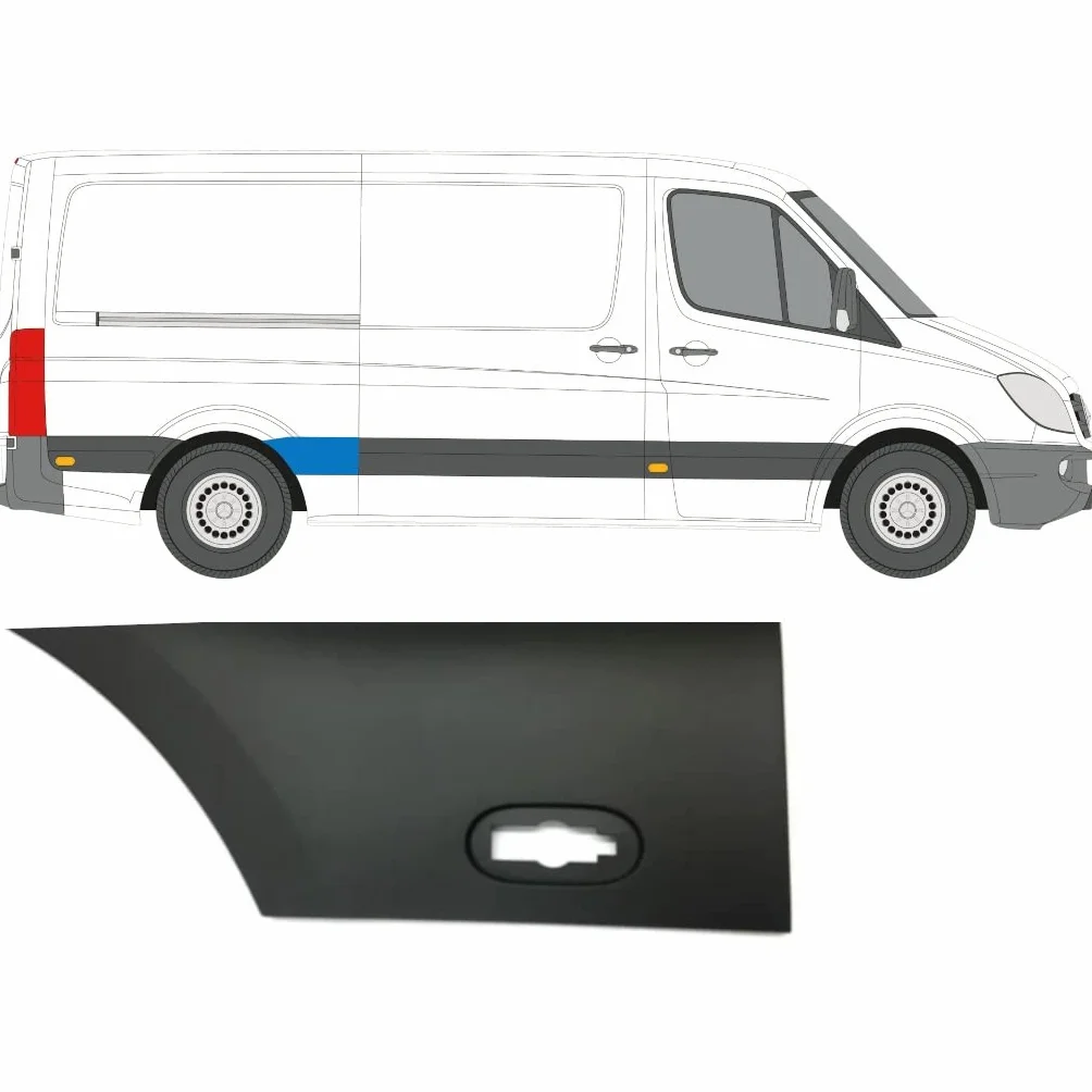 Modanatura laterale parafango posteriore per Mercedes Sprinter 2006-2018