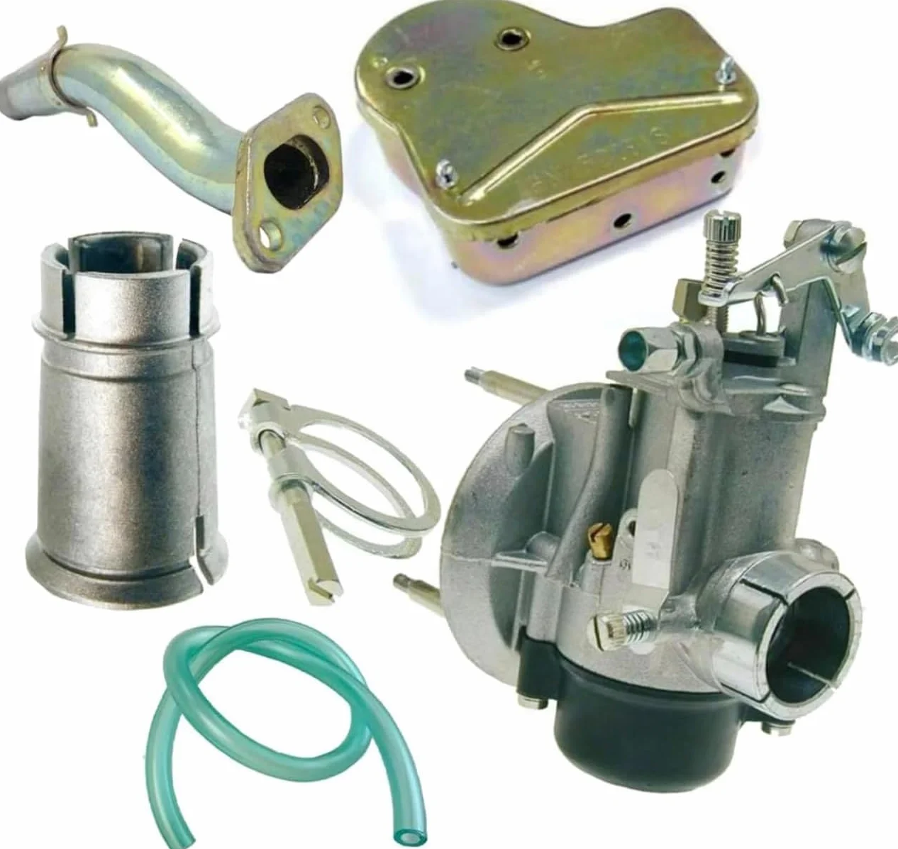 GENERICO KIT CARBURATORE 19-19 COMPLETO DELLORTO PIAGGIO VESPA 50 SPECIAL/L N R NUOVO COLLETTORE BOCCHETTONE TUBO FILTRO ARIA SPECIFICO