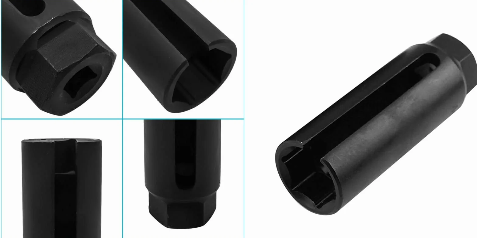 Chiave Bussola Smontaggio Sonda Lambda 17 mm Presa 1/2'' Sensore Ossigeno Scarico Motore Utensile Universale