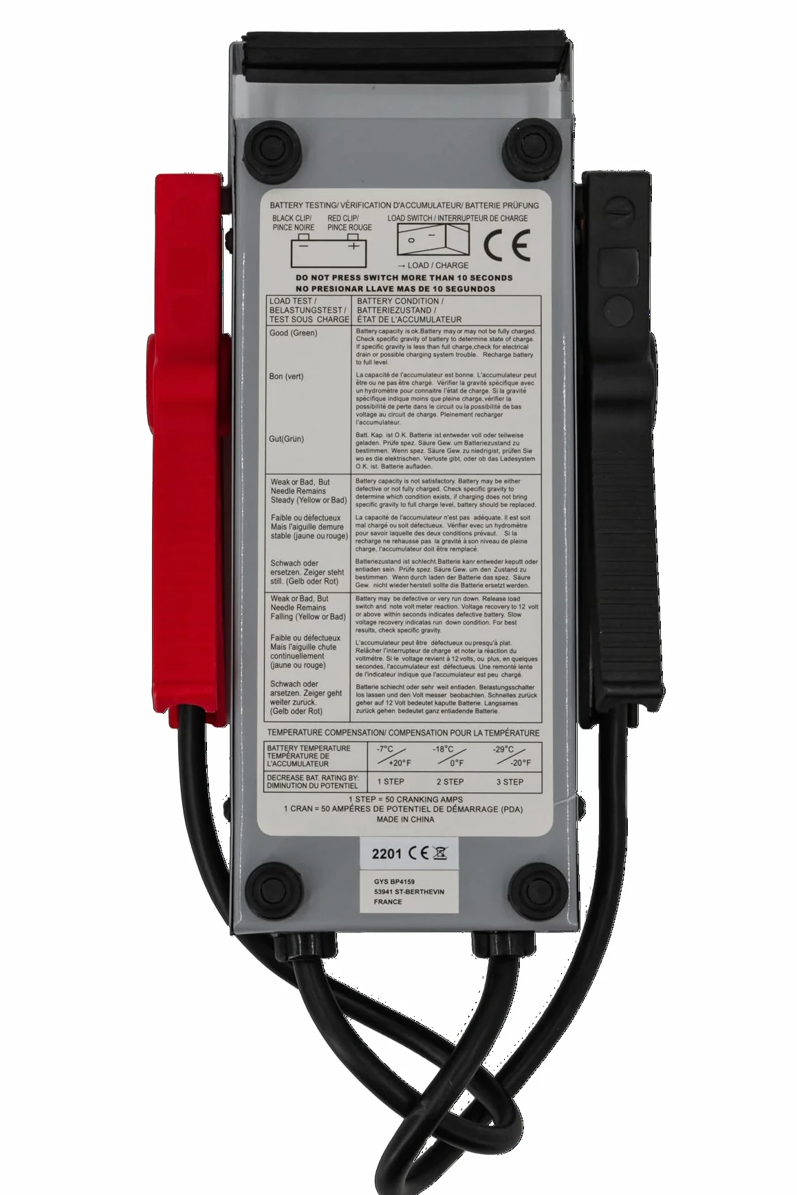 GYS 055131 Tester per batteria auto