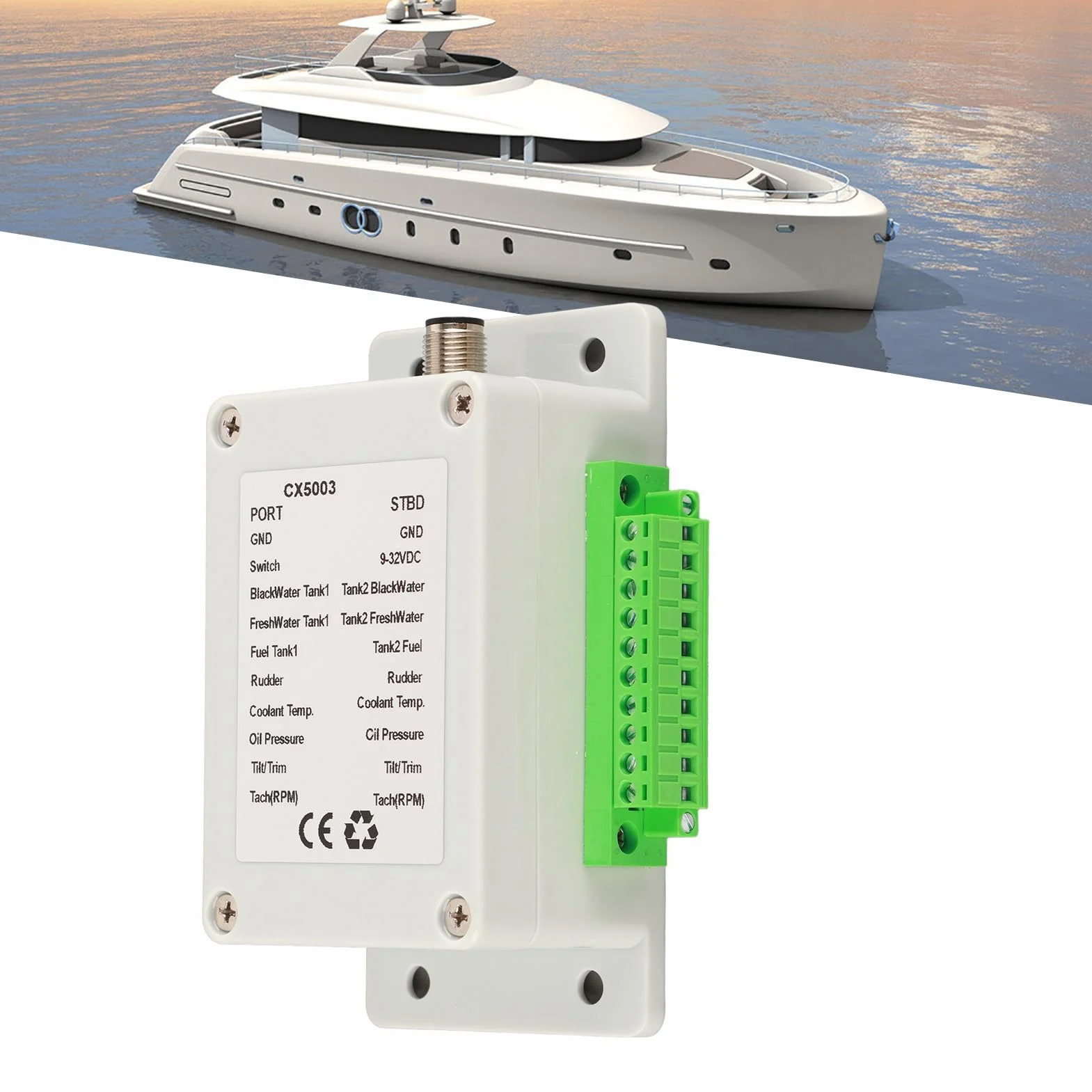 Convertitore NMEA2000 Impermeabile IP67 per Imbarcazioni Yacht Marine