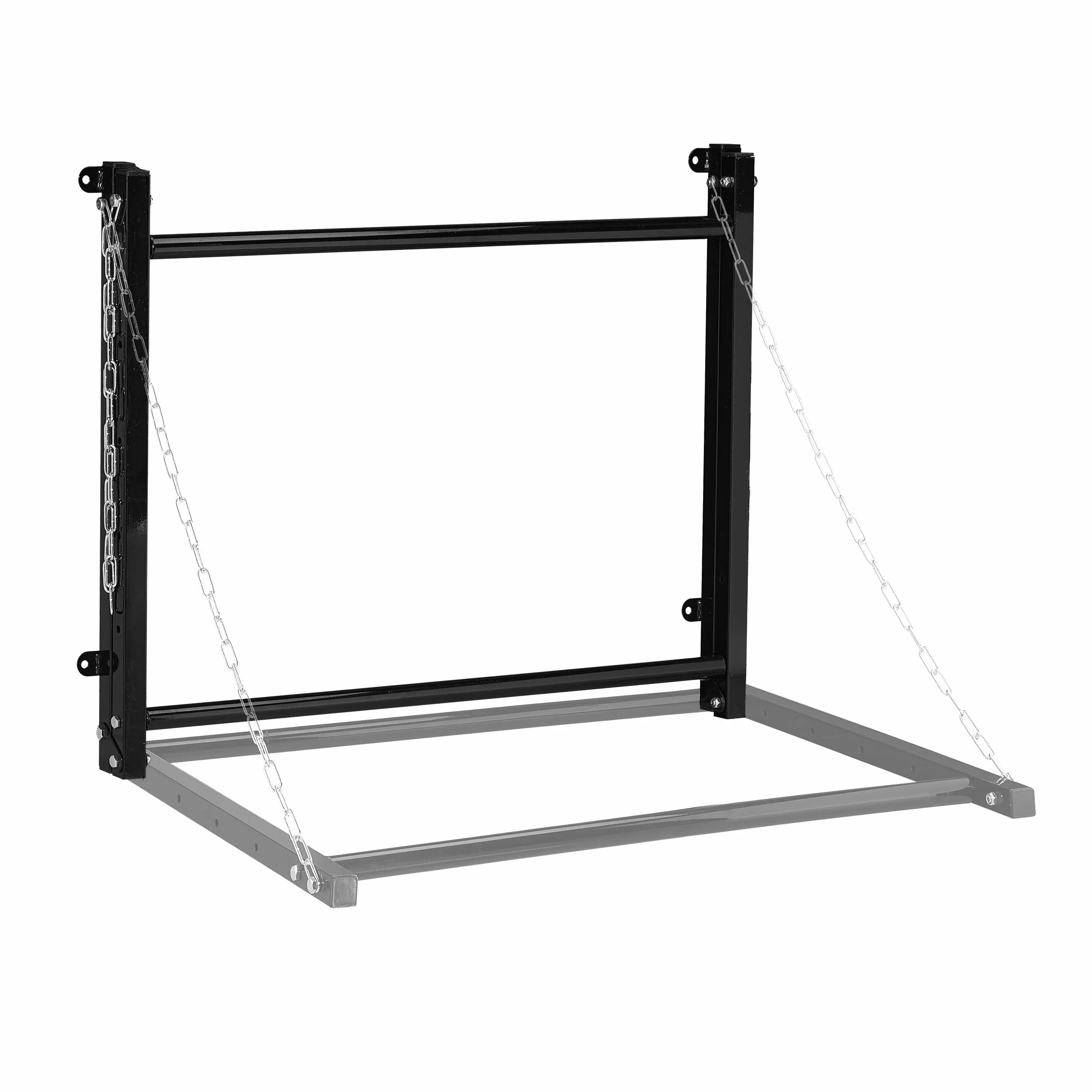 Relaxdays Scaffale Porta Gomme da Parete per 4 Pneumatici, Supporto Pieghevole Fino a 90 kg, Acciaio, Nero