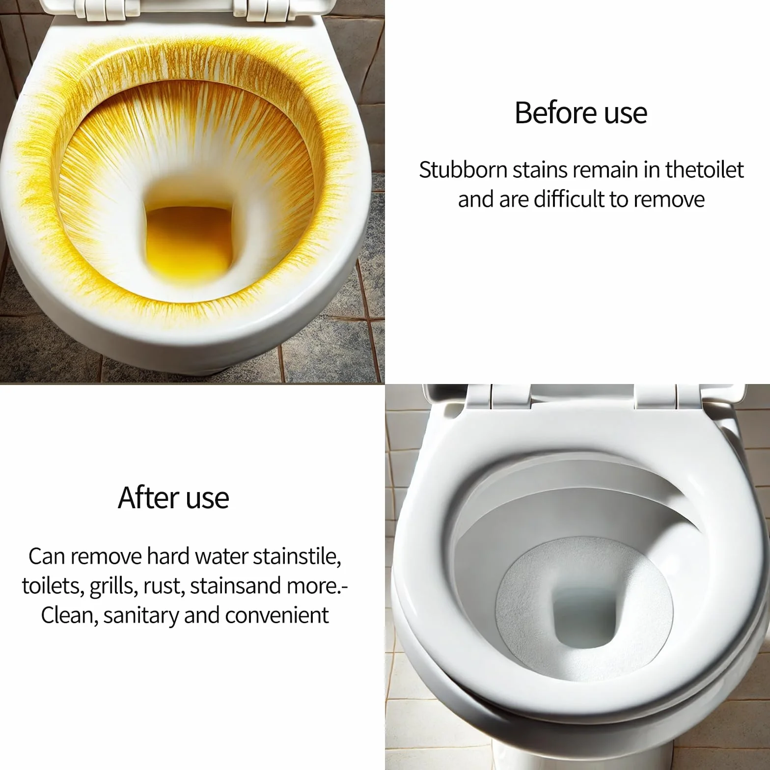 Pietra Pomice Detergente WC 10 Pezzi, Pumice Stone per Bagno e Cucina