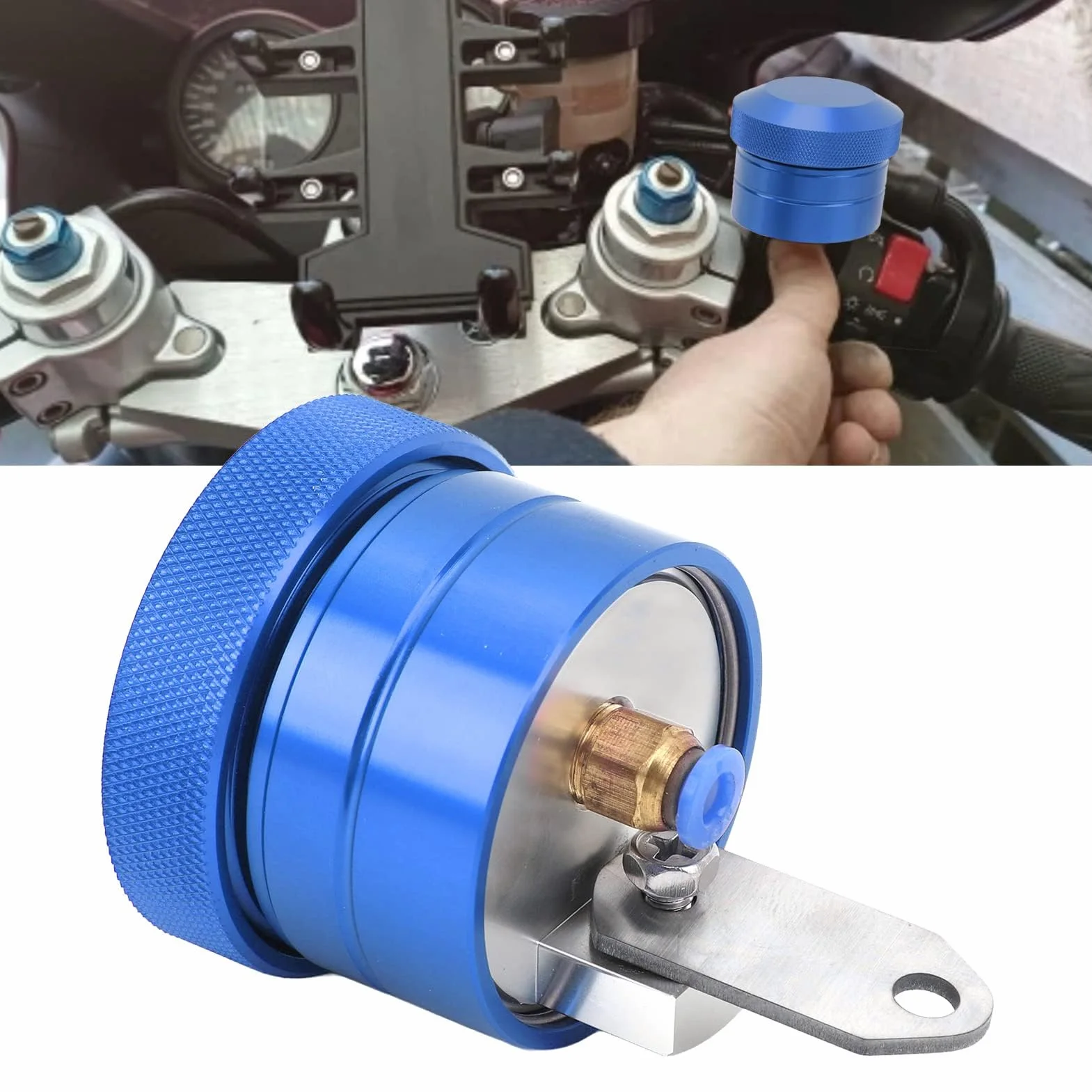 Oliatore per Catene Motociclistiche, di Lubrificazione per Motociclette, di Oliatura per Catene, Lubrificante per Motociclette, Grasso, Parti Lubrificanti, (Blue)