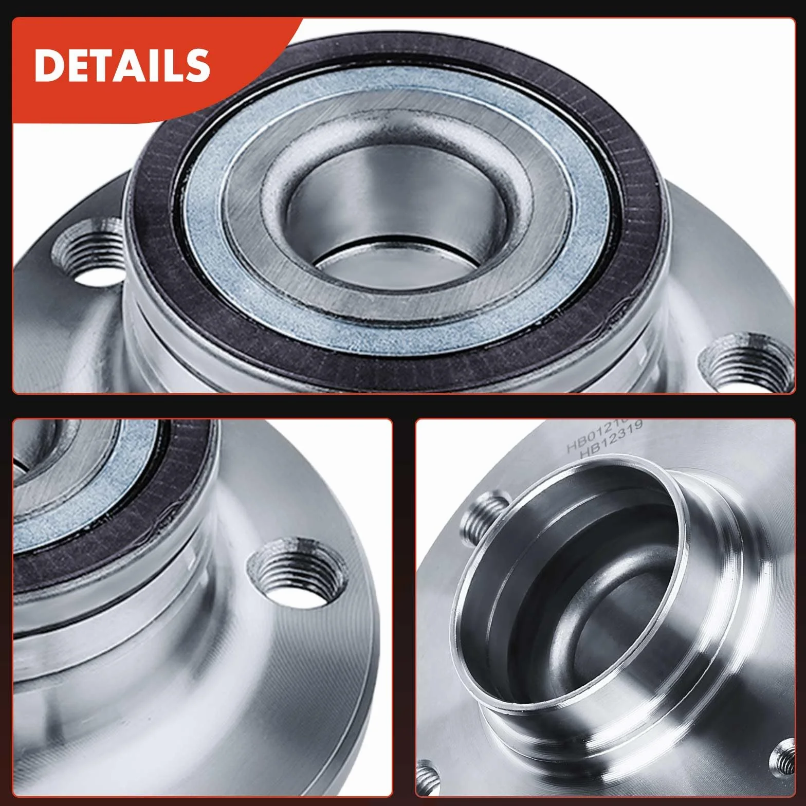 Frankberg Cuscinetto ruota Set di cuscinetti ruota Asse Posteriore Ruota flangiata diametro 136,3 Con Anello magnetico ABS Compatibile con Golf V Variantee 1K5 P.a.s.s.a.t 362 Replace# 1T0598611B