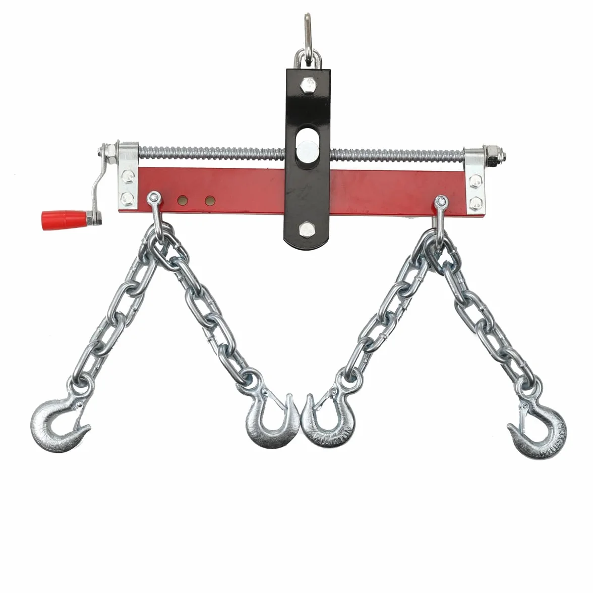 Bilanciatore del Motore Regolabile 900 kg Acciaio al Carbonio, Supporto Motore 4 Catene 3 Posizioni