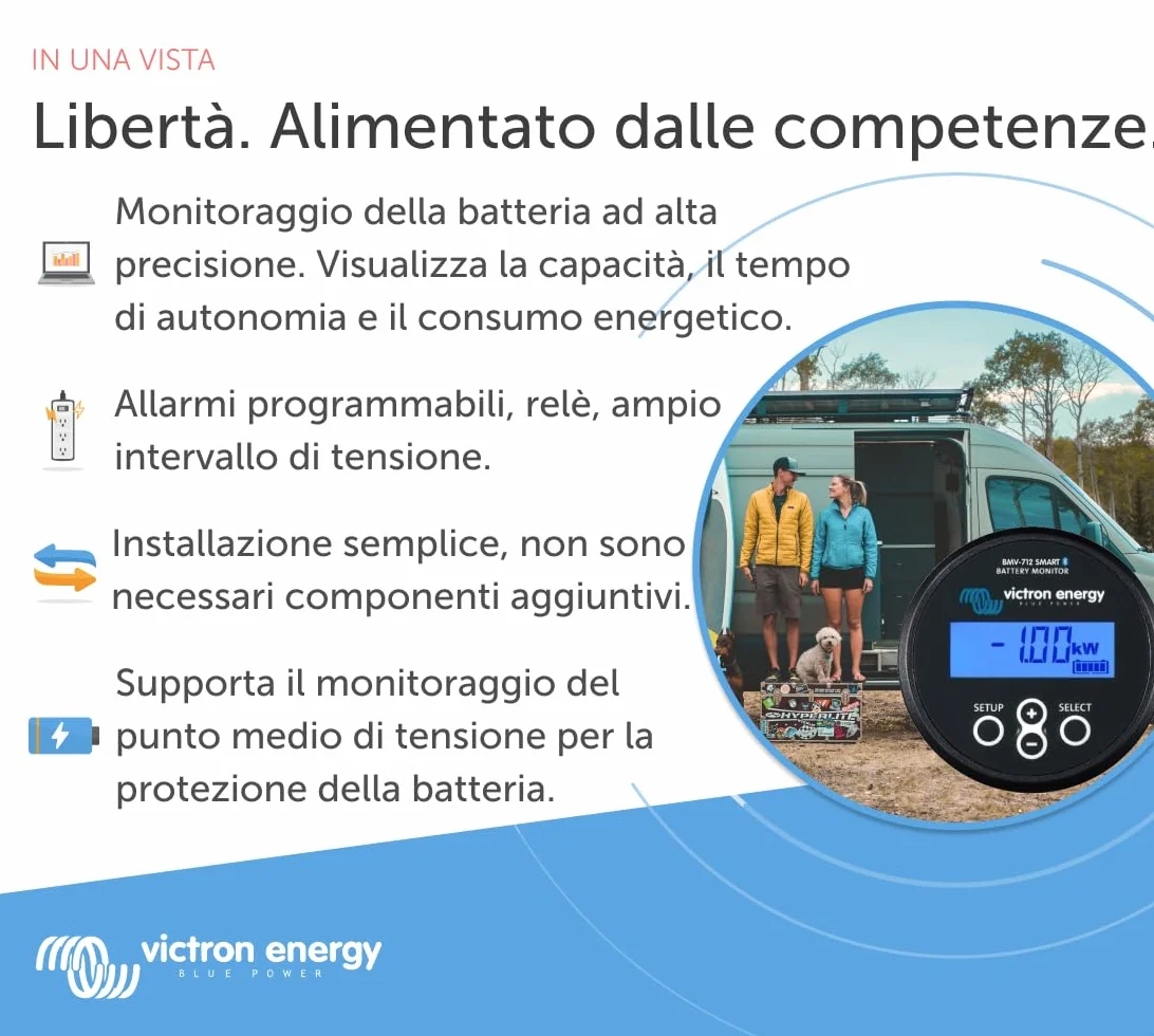 Victron Energy BMV-712 Monitor Batteria Smart (Nero)