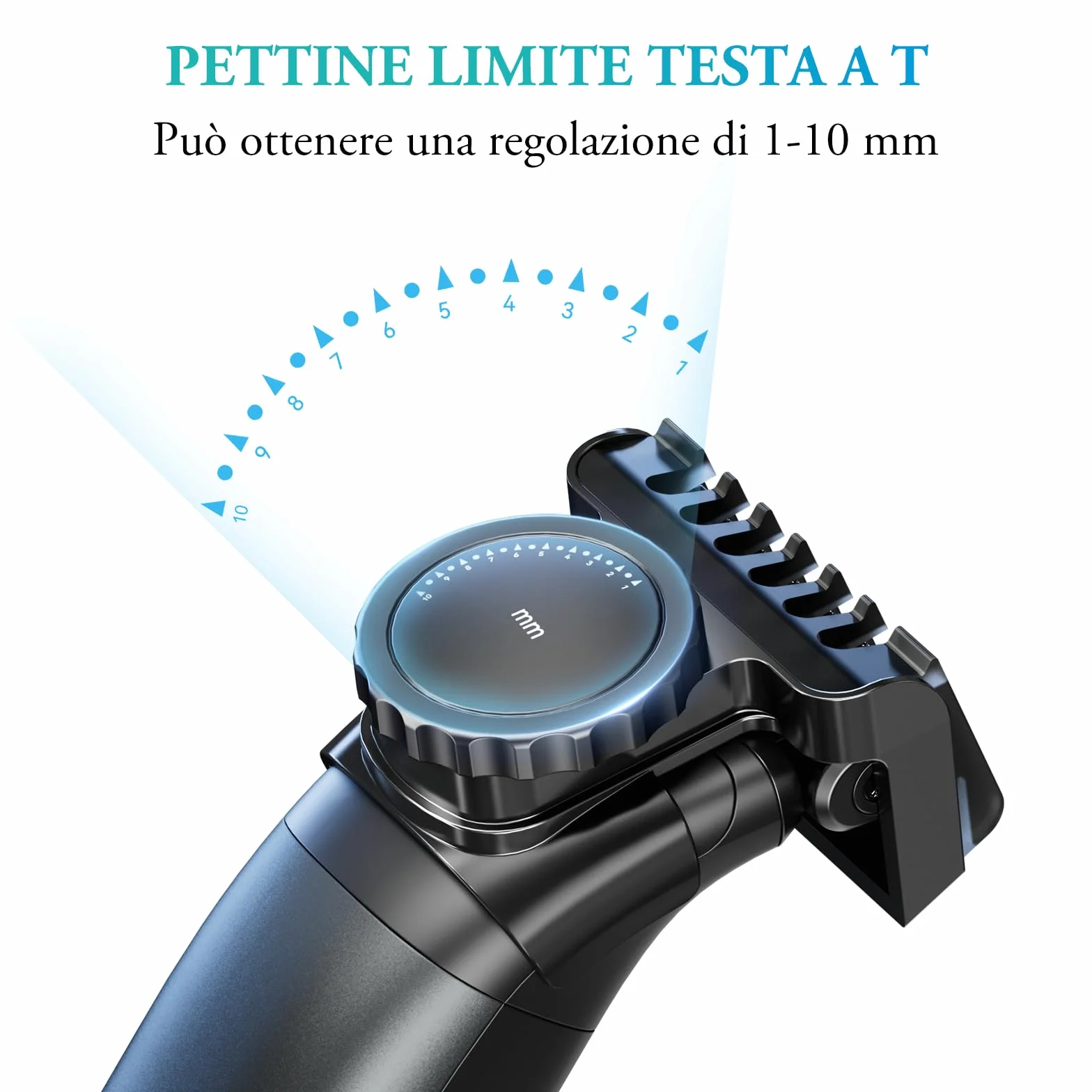 kensen Rasoio Elettrico Corpo Uomo Impermeabile 2 In 1 Depilatore Wet&Dry con Pettini Regolabili 1-10mm 100 Minuti Autonomia