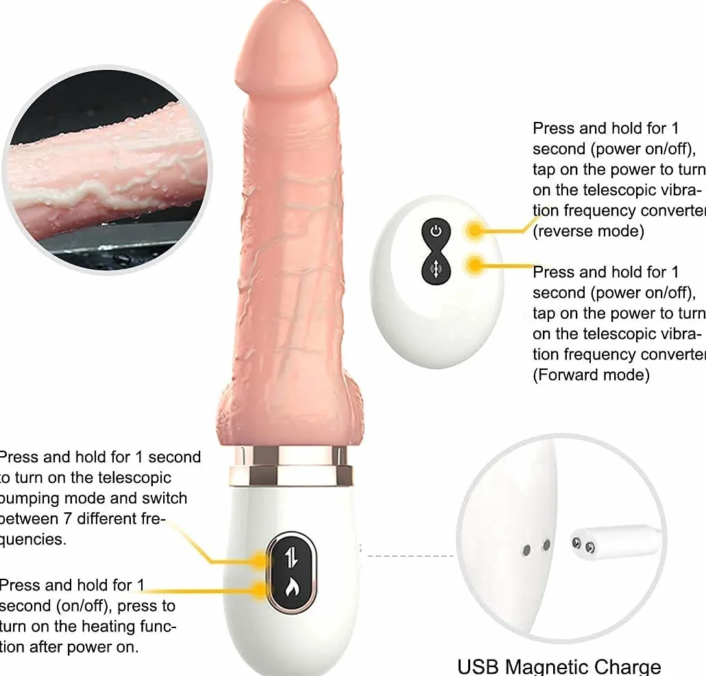 Macchina Telescopica Automatica per la Didlo M-Asturbazione Femminile, Modalità Multiple, Riscaldamento