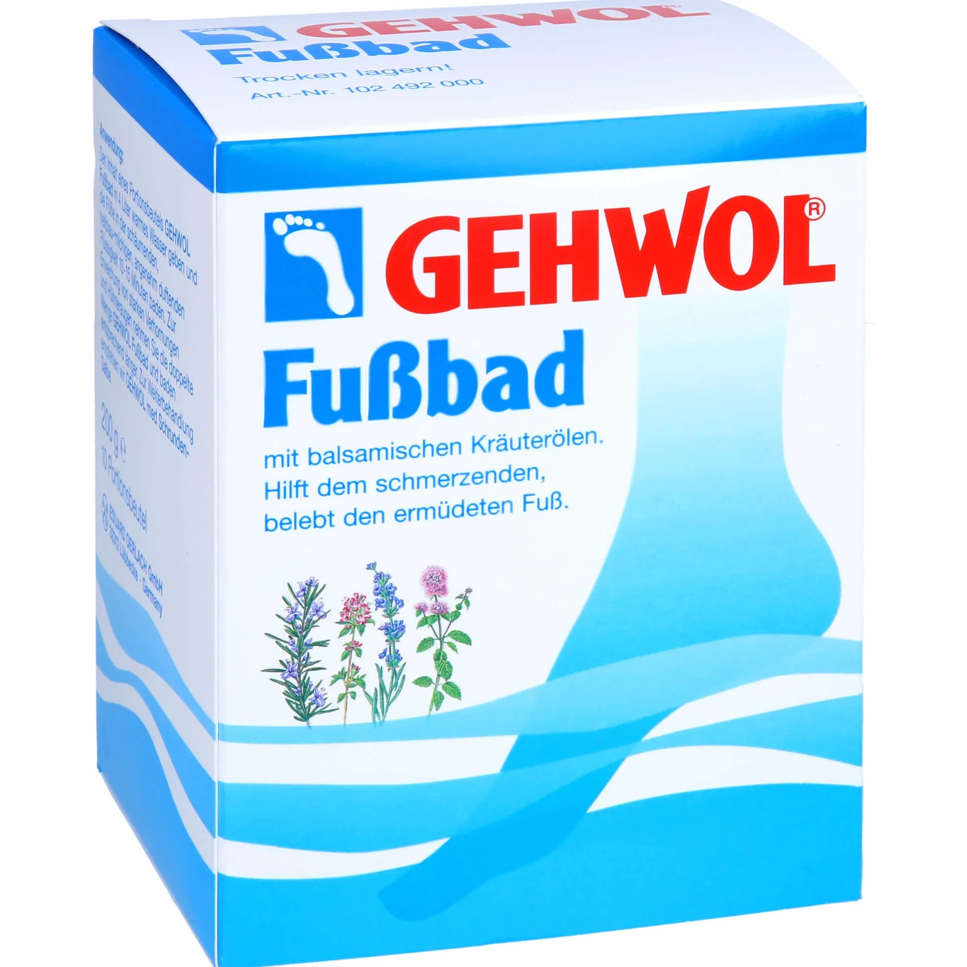 Gehwol Pediluvio bustina, 10 x 20g