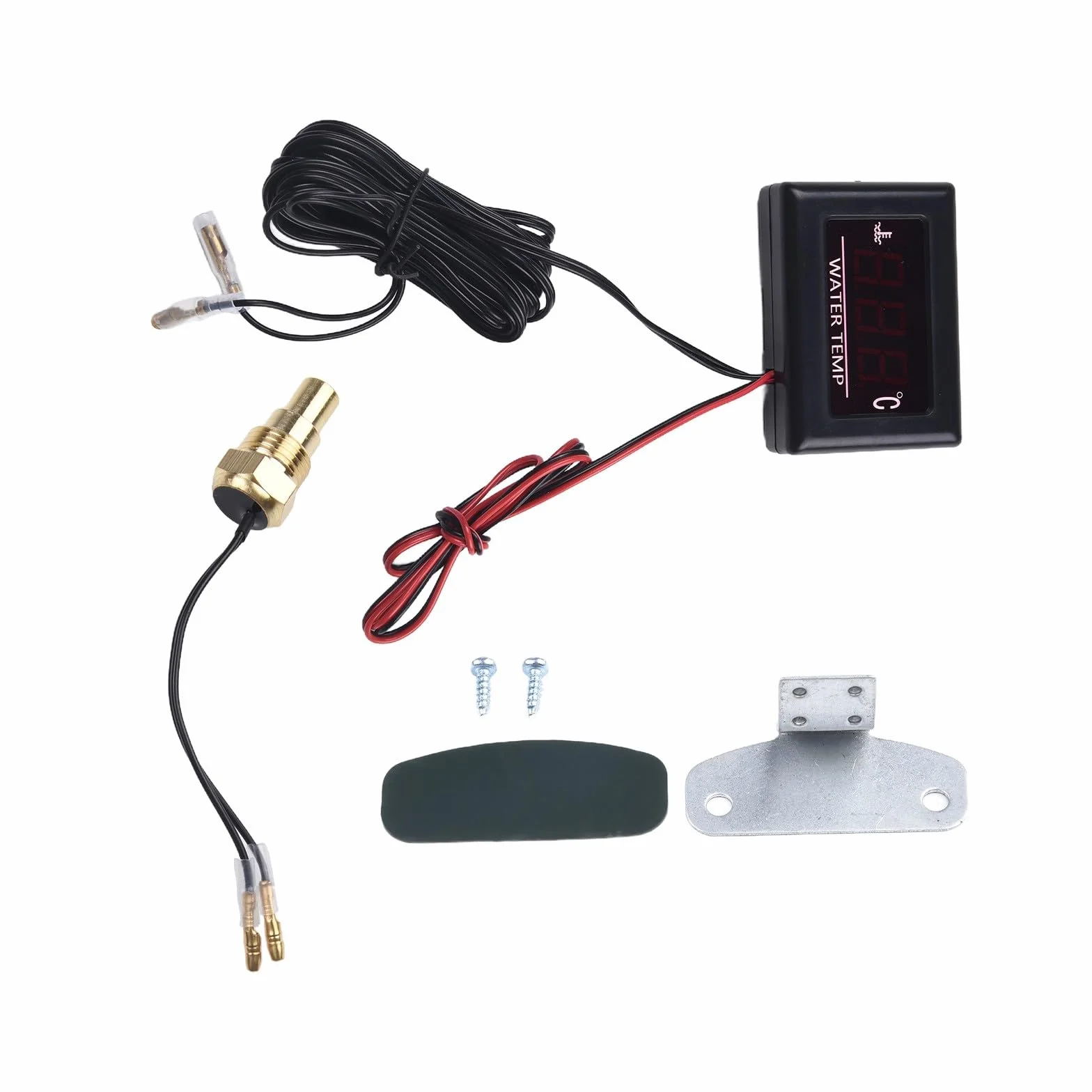 Kit misuratore di temperatura digitale universale per motore auto con sensore e supporto